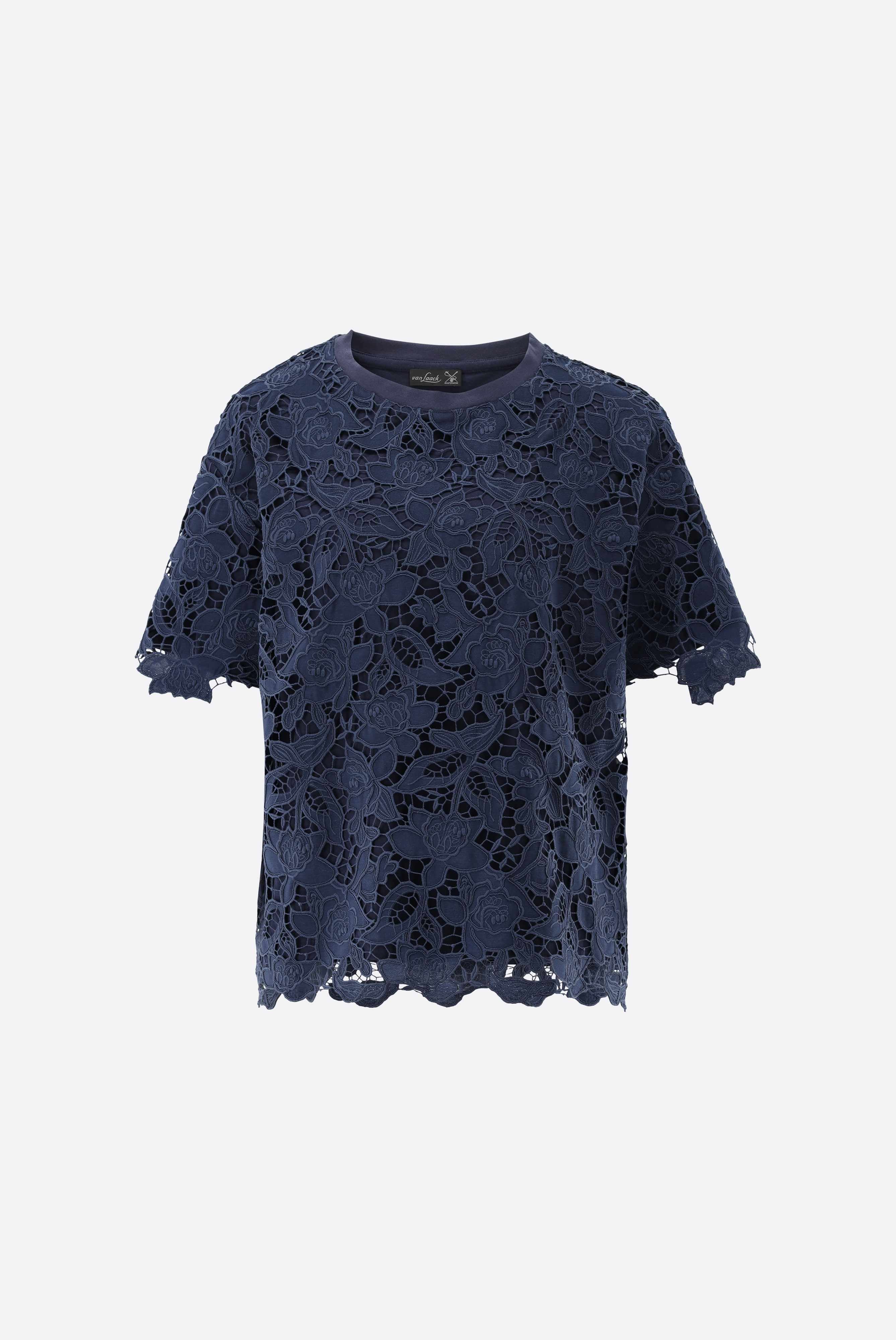 T-Shirt aus Spitze | locker geschnitten-Hemden & Blusen-Van Laack-OUTLET-ARCHIVIST-ARCHIVE-SALE