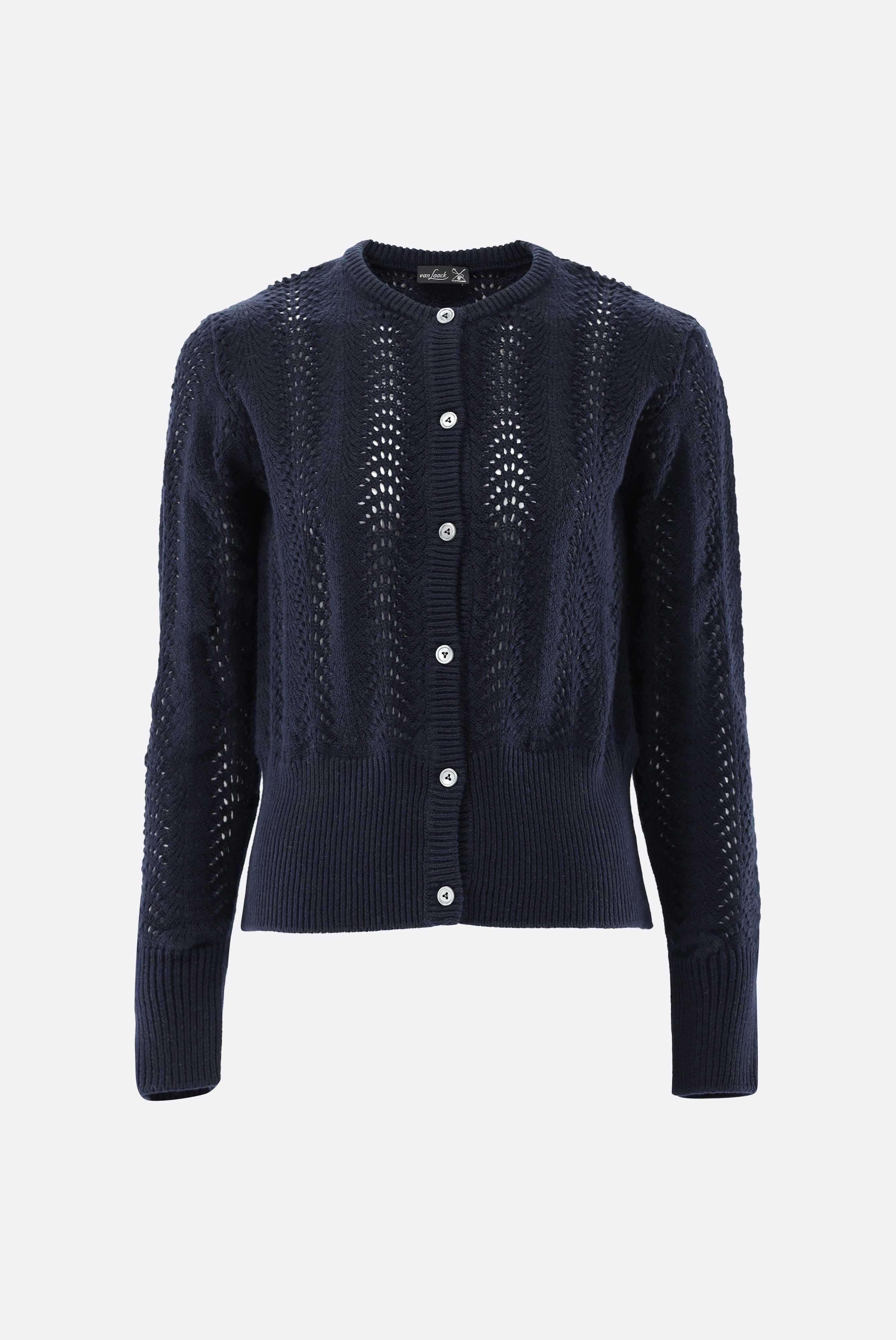 Strickjacke | aus Ajoure Strick mit Kaschmir