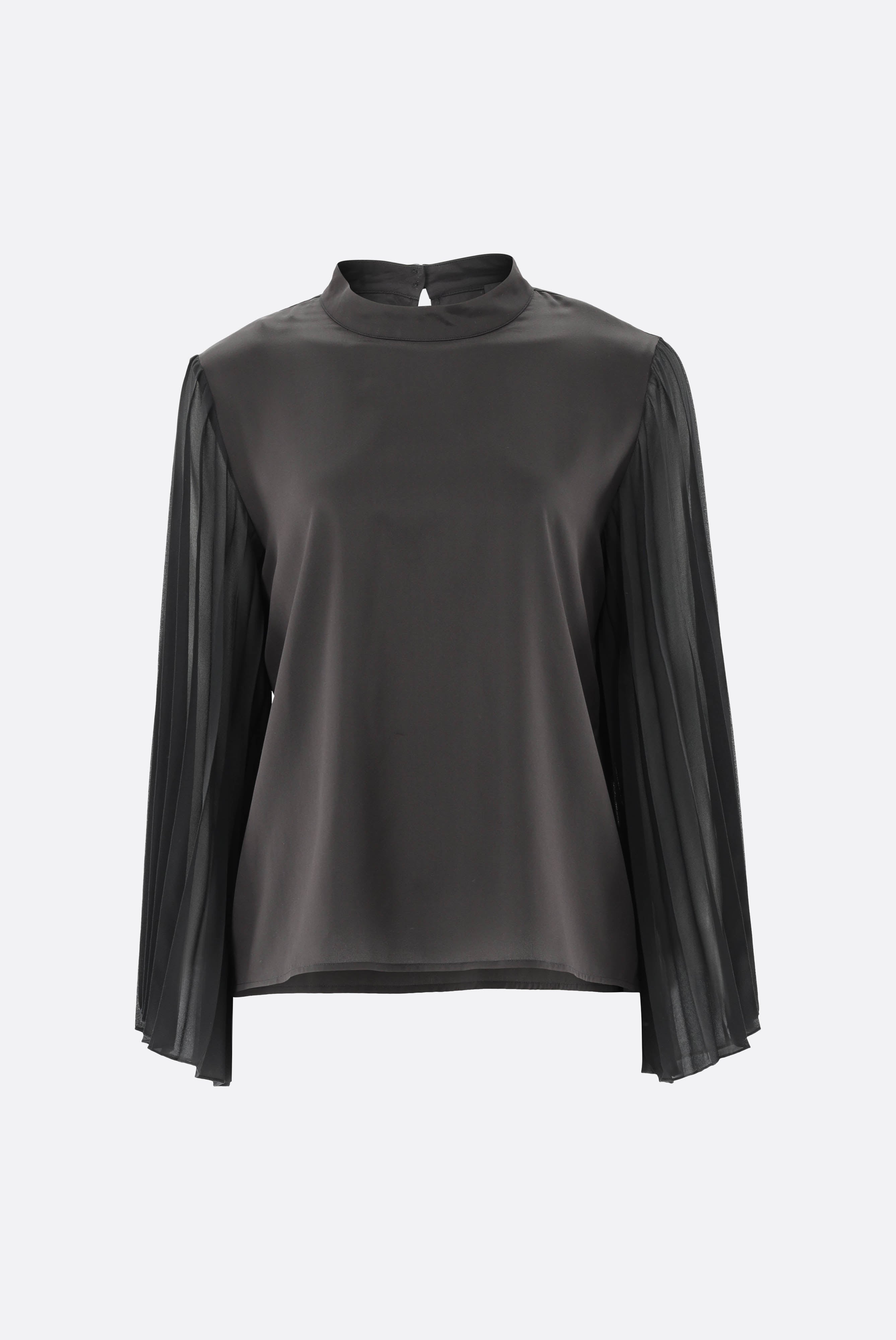 Bluse | mit plissierten Ärmeln