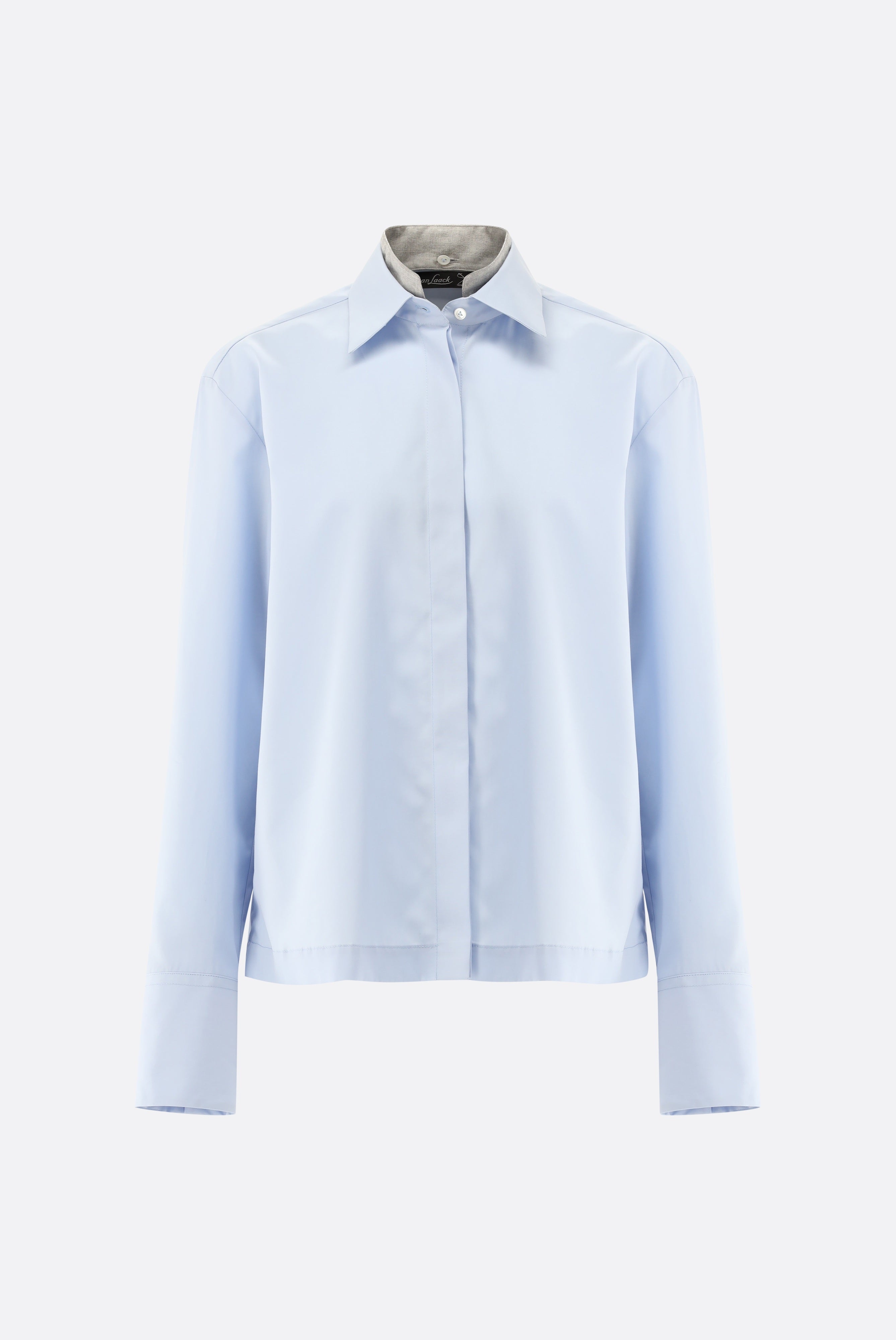 Bluse | mit abnehmbaren Kragen und glänzenden Details