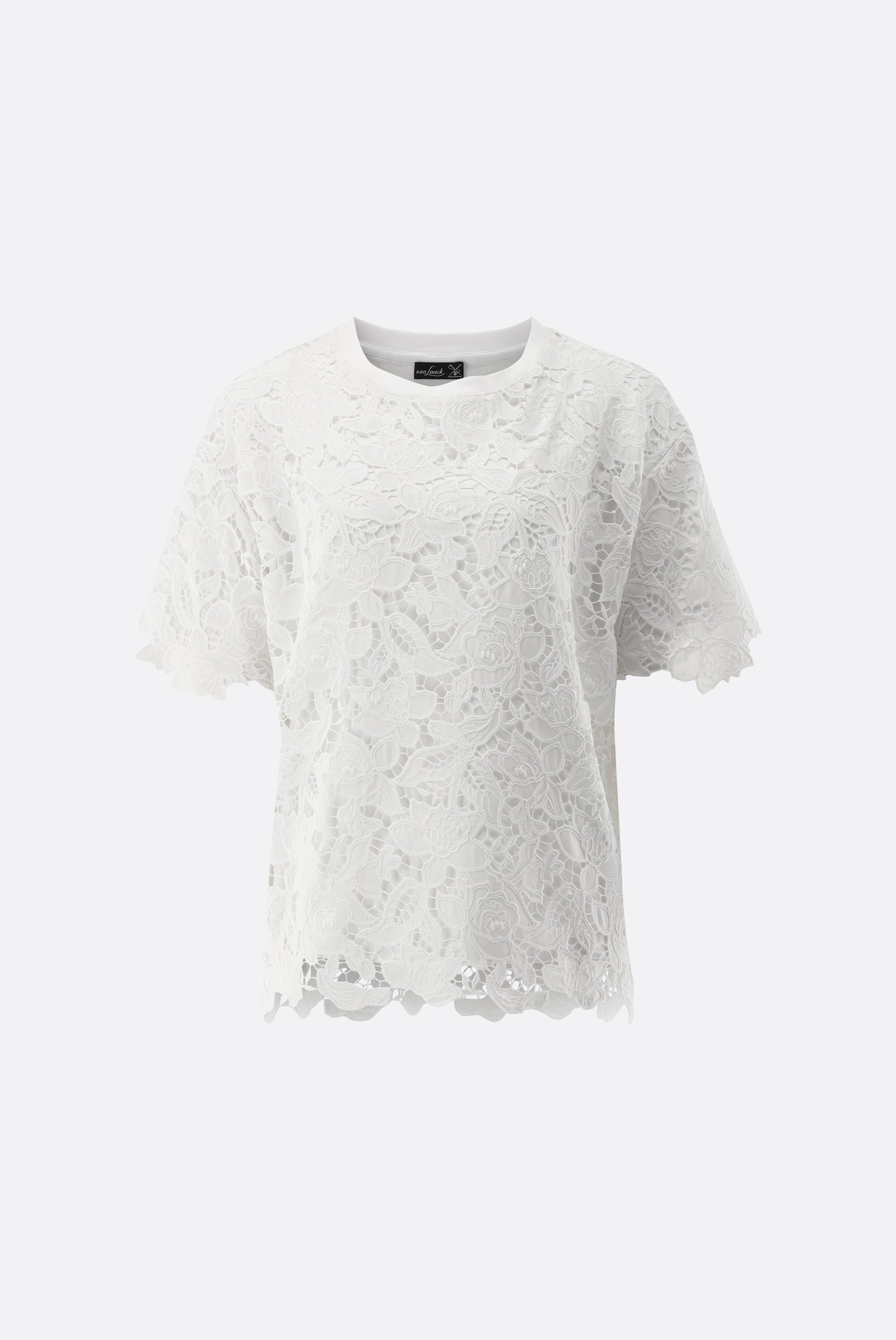 T-Shirt aus Spitze | locker geschnitten