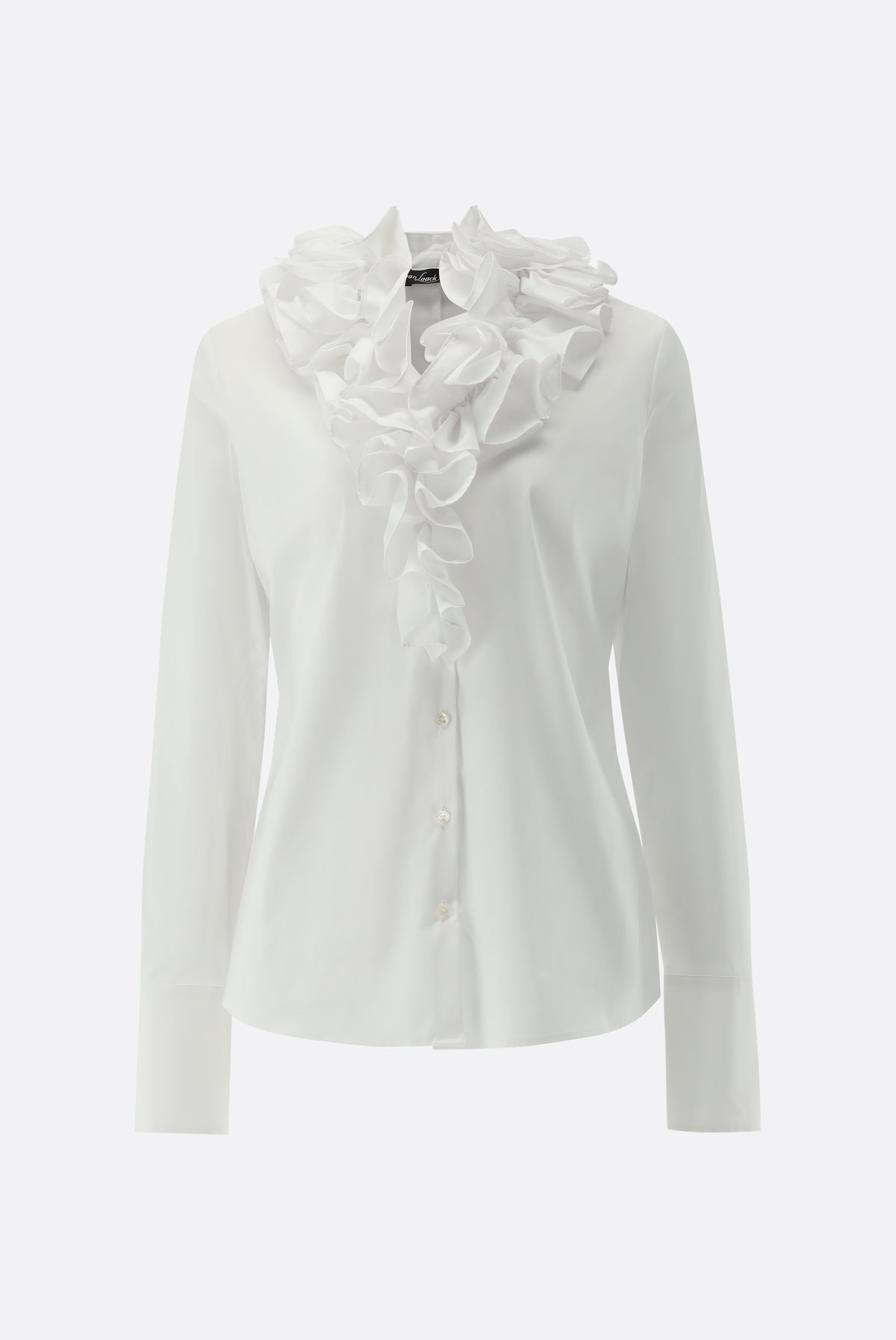 Bluse | mit Rüschen und Stretch-Hemden & Blusen-Van Laack-OUTLET-ARCHIVIST-ARCHIVE-SALE