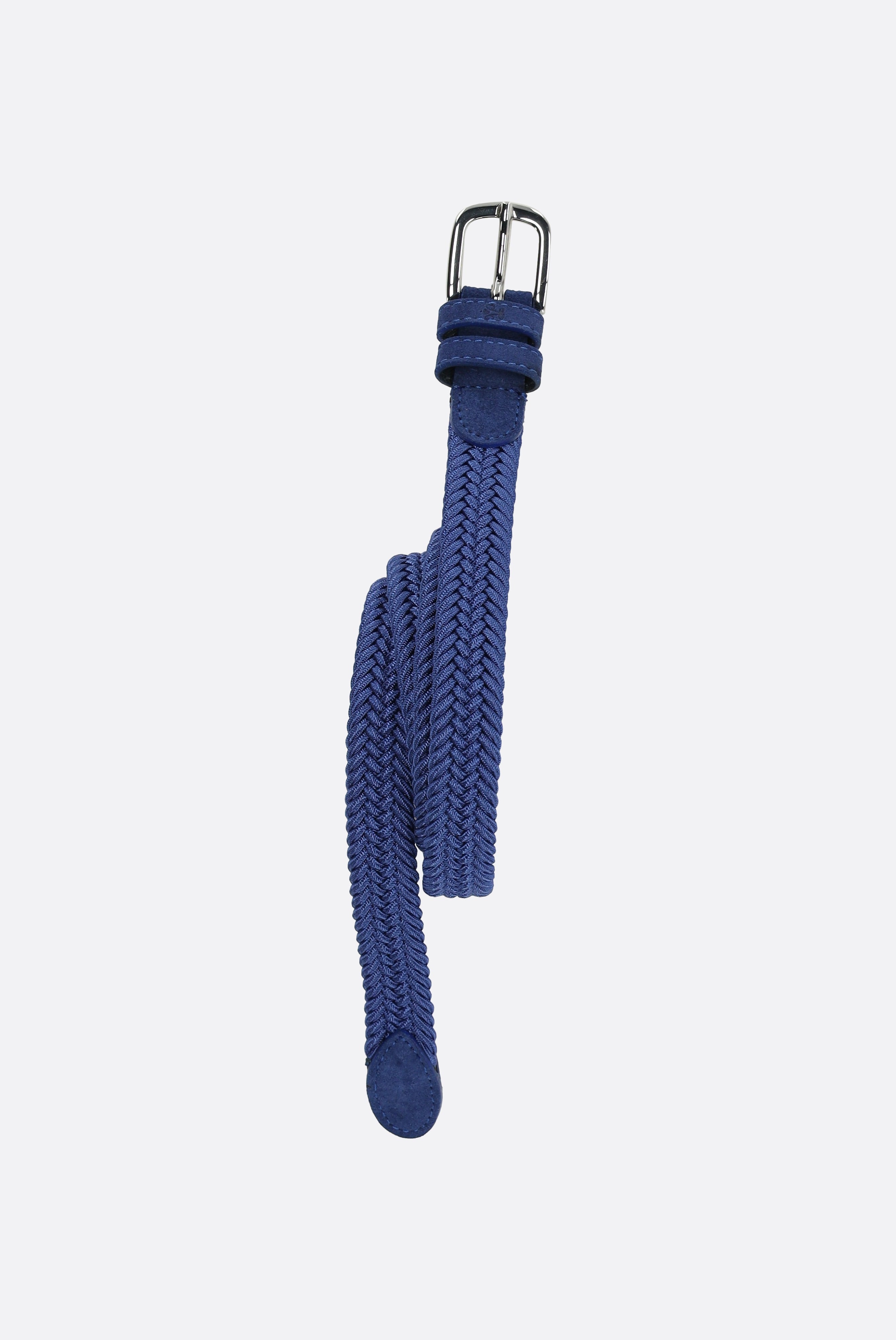 Flechtgürtel | aus elastischem Material-Accessoires-Van Laack-OUTLET-blau-75-ARCHIVIST-ARCHIVE-SALE