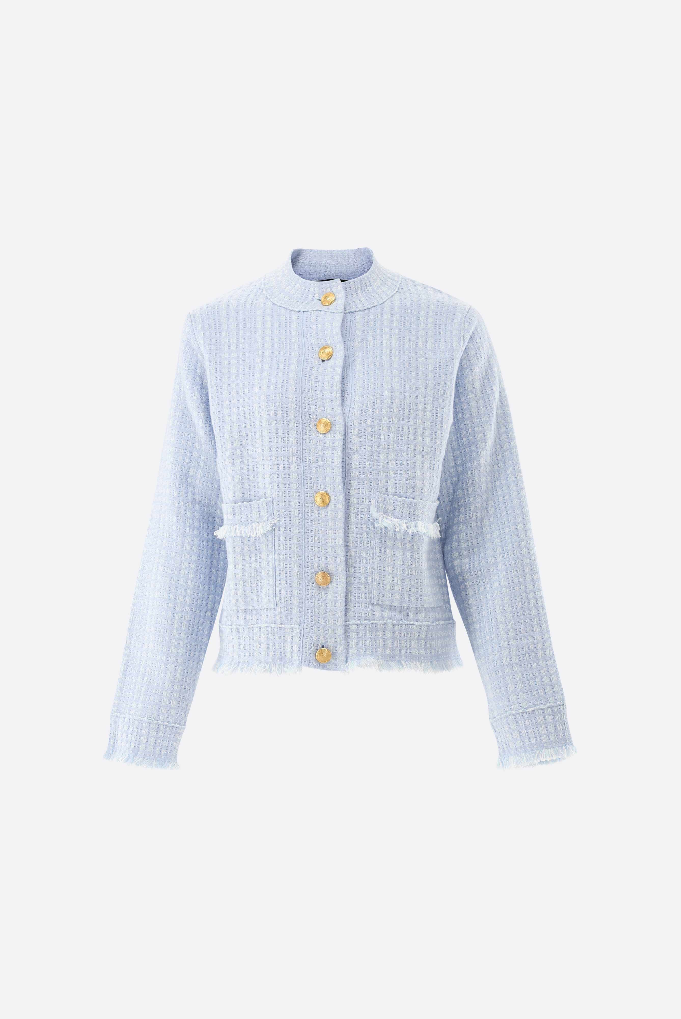 Blazer | gestrickt mit Tweed Optik