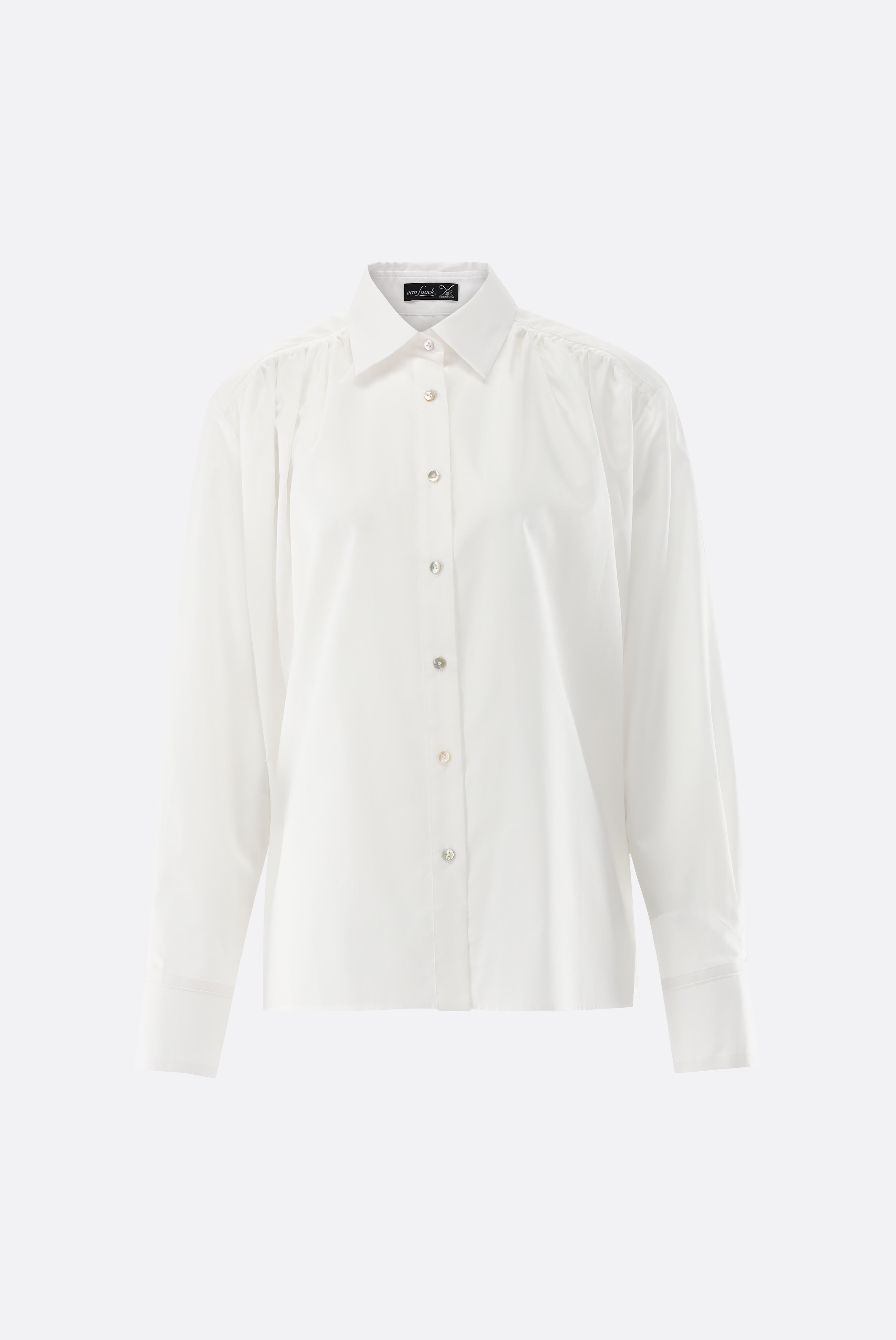 Hemdbluse | mit Raffungen-Hemden & Blusen-Van Laack-OUTLET-ARCHIVIST-ARCHIVE-SALE