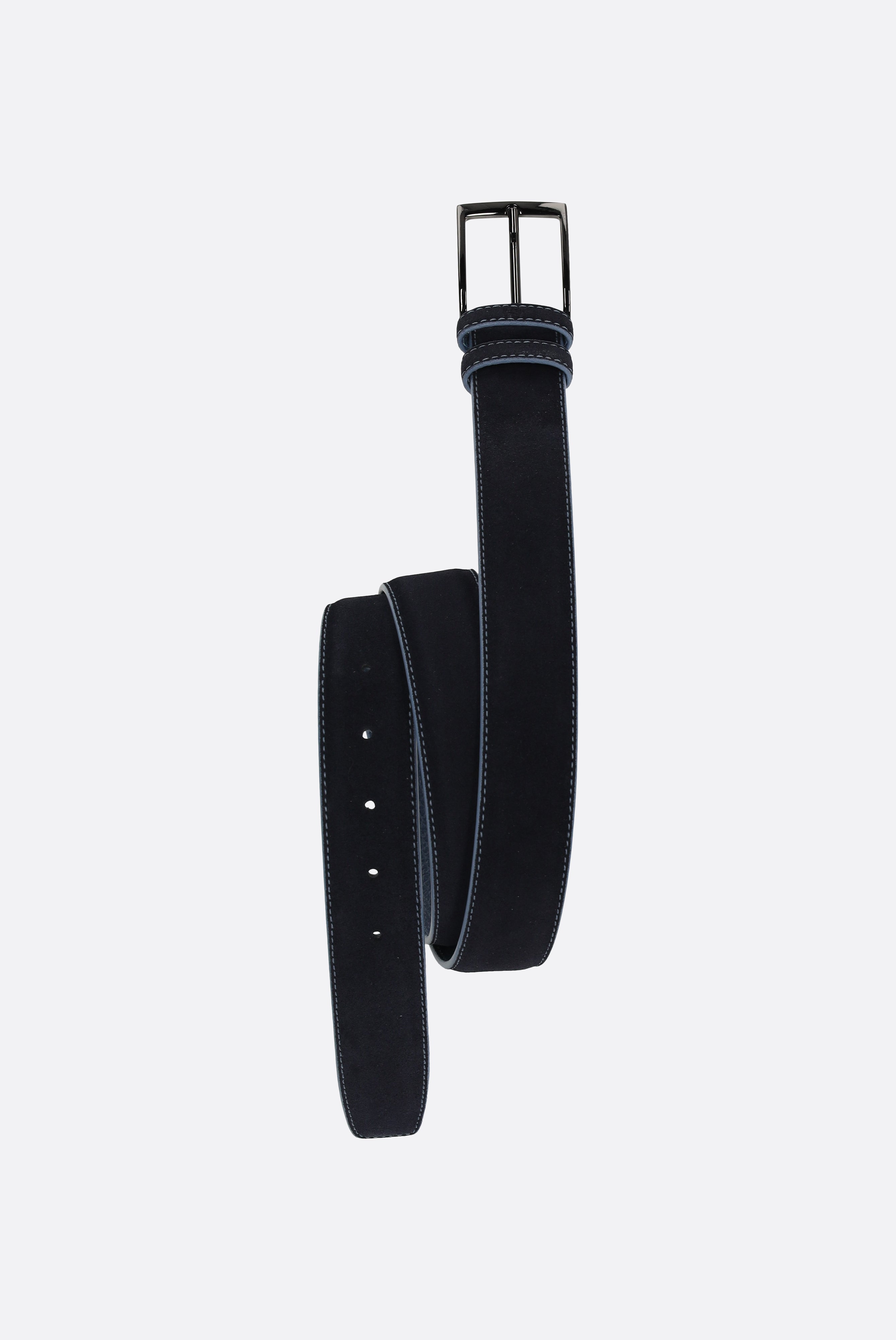 Gürtel | aus Wildleder-Accessoires-Van Laack-OUTLET-Dunkelblau-75-ARCHIVIST-ARCHIVE-SALE