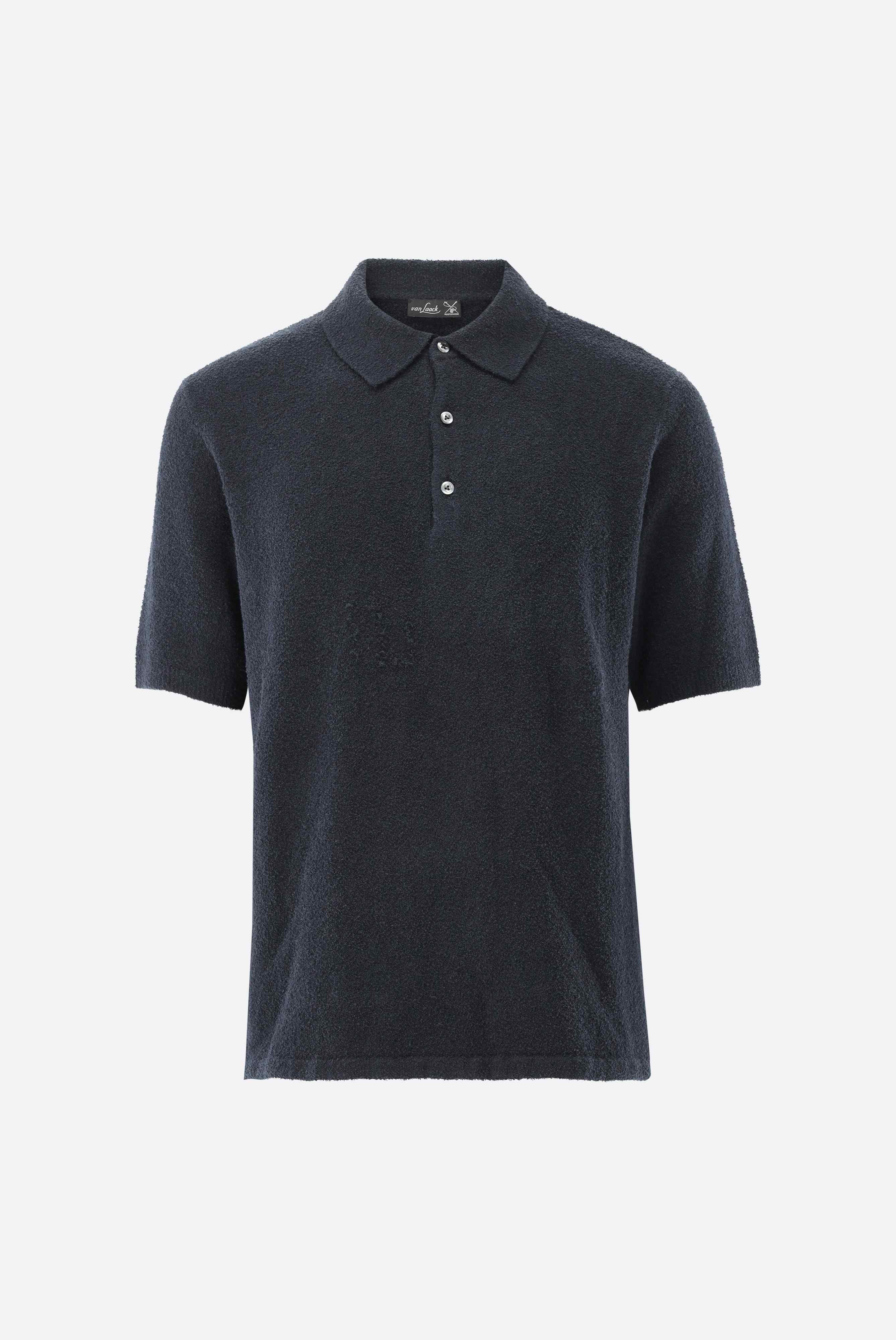 Poloshirt | aus Bouclé-Strick