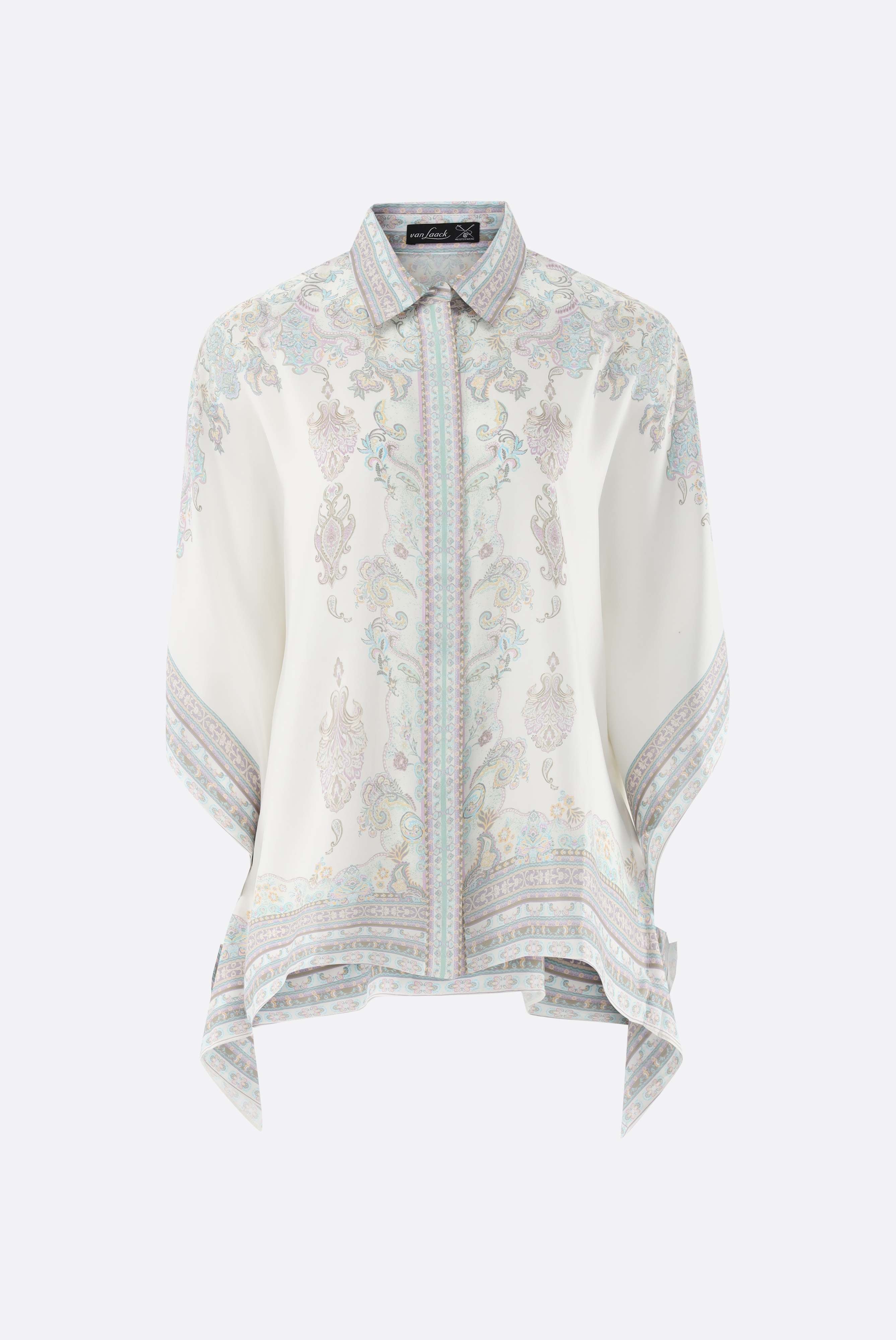 Tunika | aus Seide mit Paisley-Druck