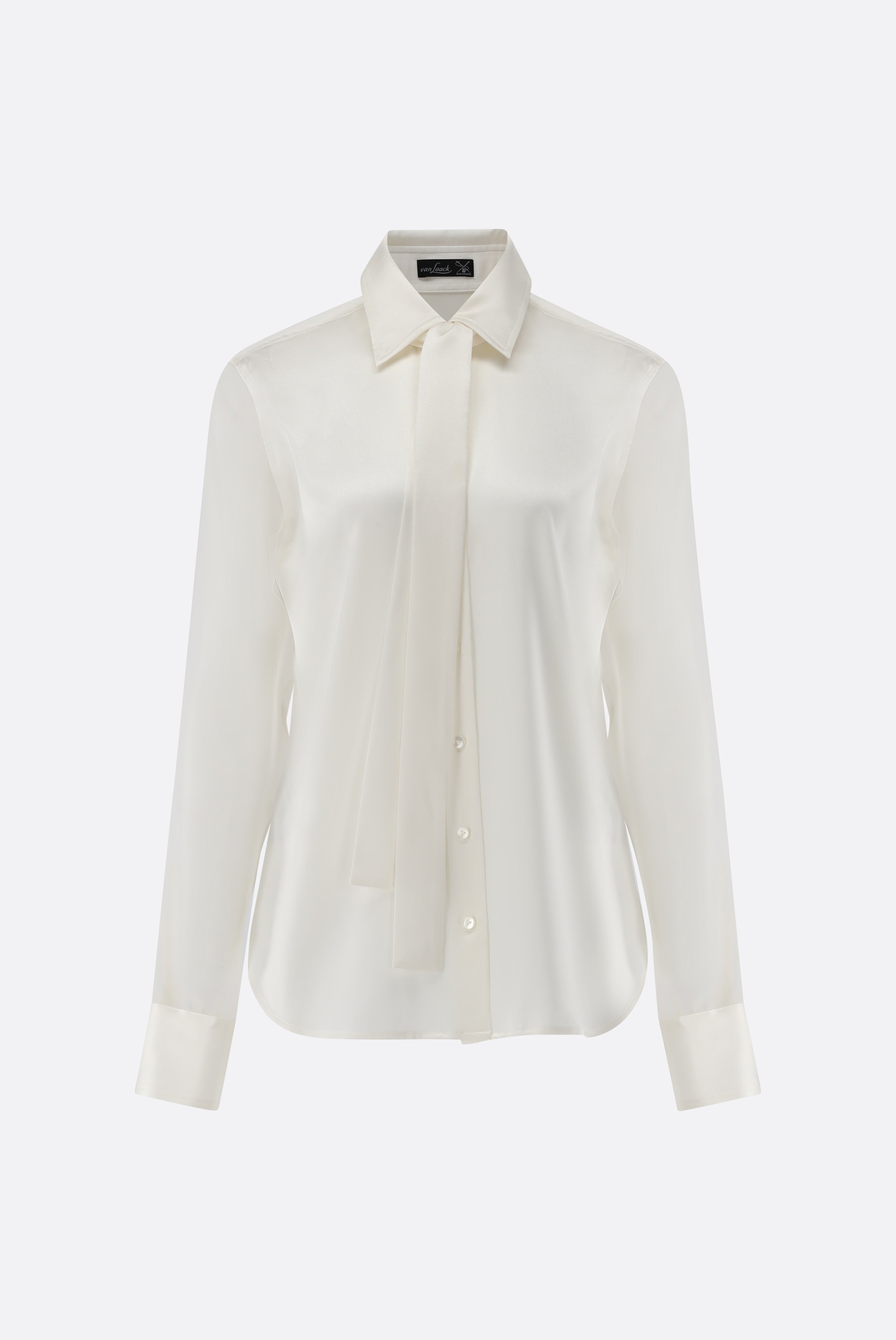 Seidenbluse | mit Organza Ärmeln