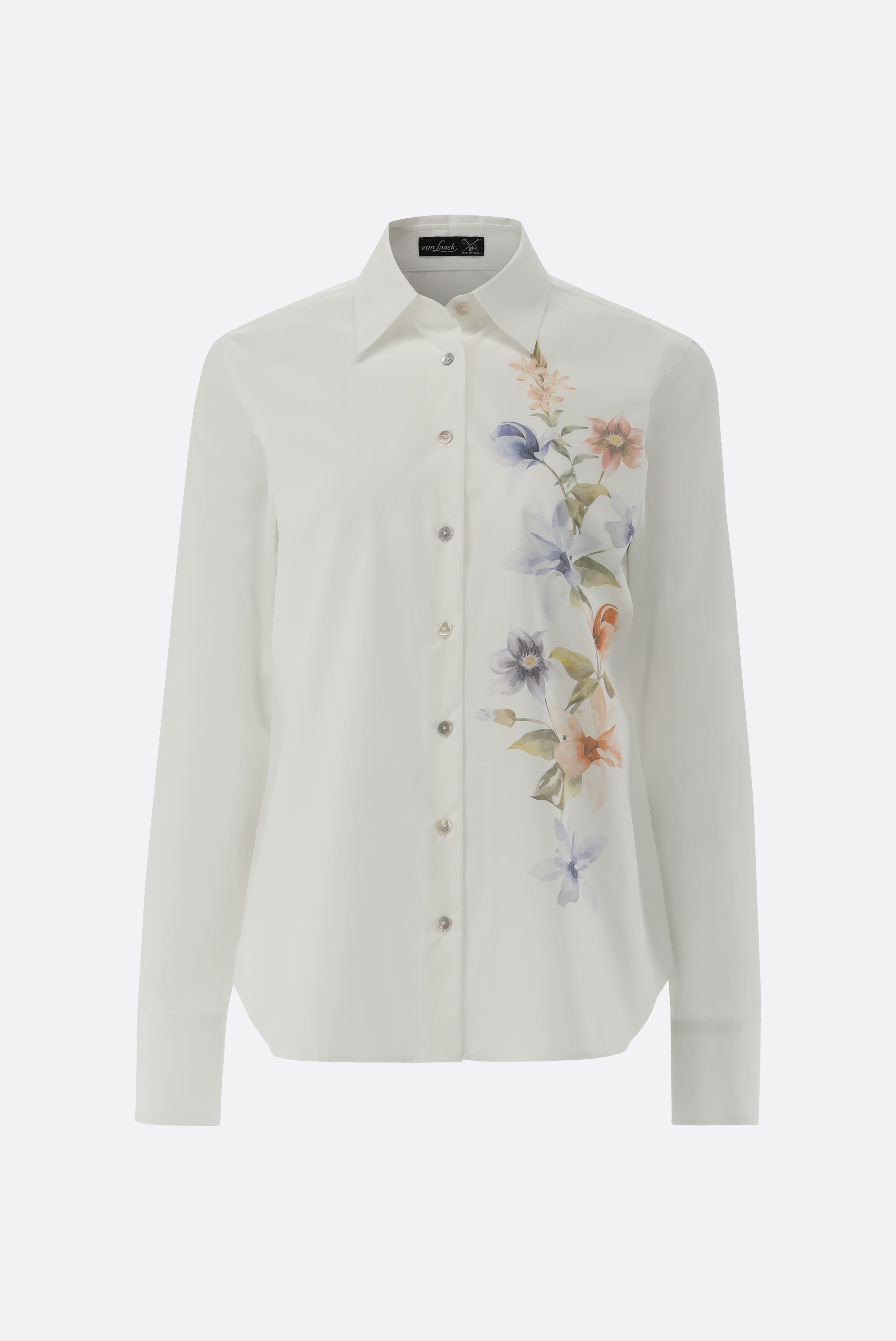 Van Laack-Hemdbluse | mit platziertem Blumendruck-Hemden & Blusen-Black-Deal-Outlet-by-ARCHIVIST