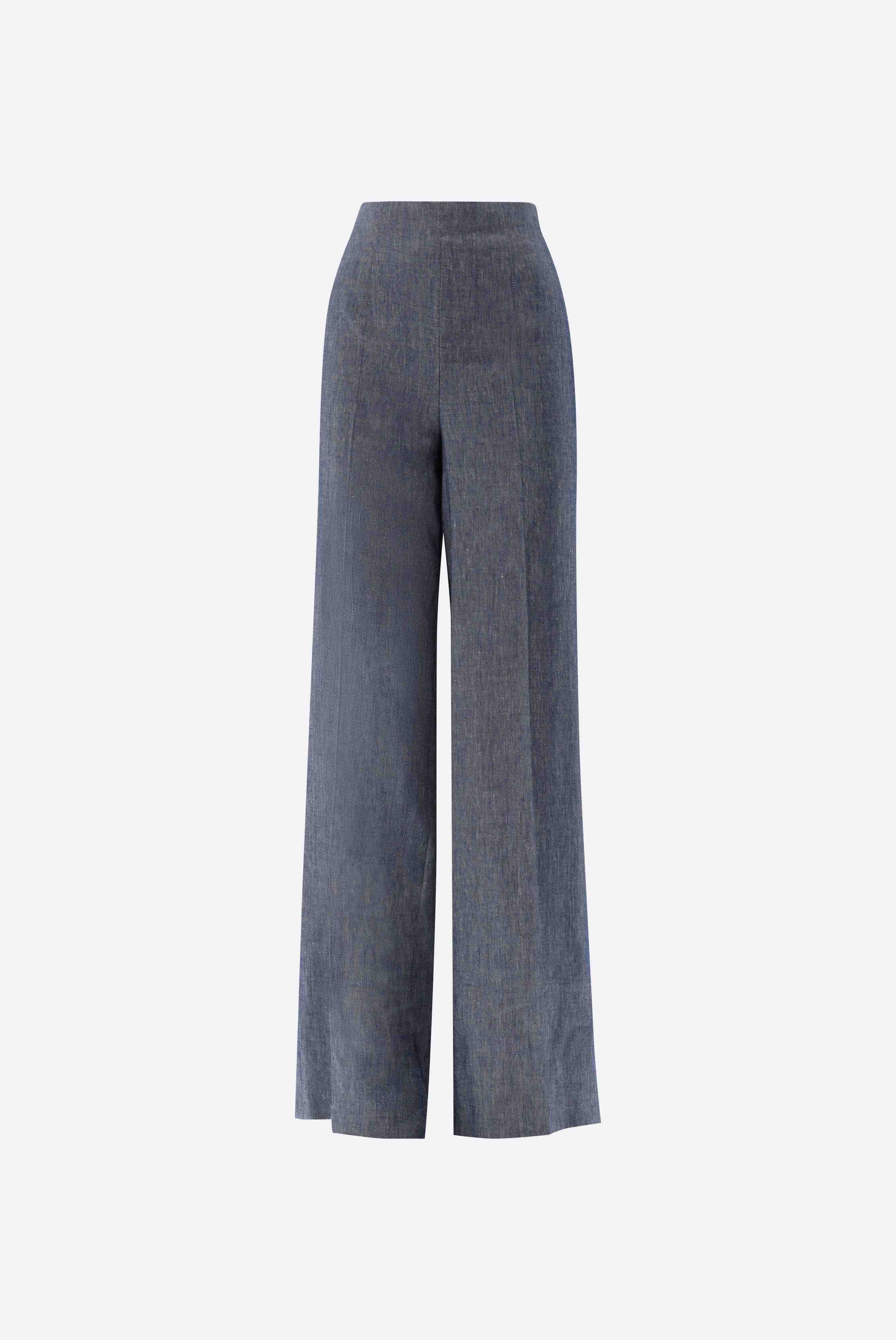 Weite Hose | mit Leinen und Viskose-Hosen-Van Laack-OUTLET-ARCHIVIST-ARCHIVE-SALE
