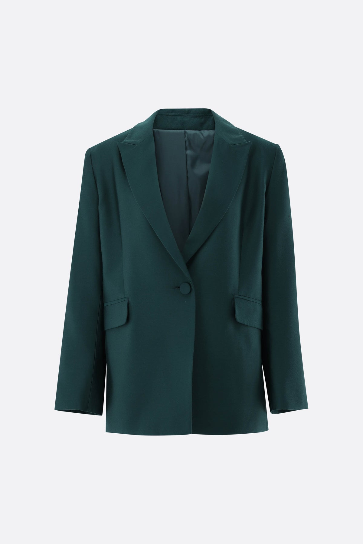 Blazer | mit geradem Saum und Pattentaschen