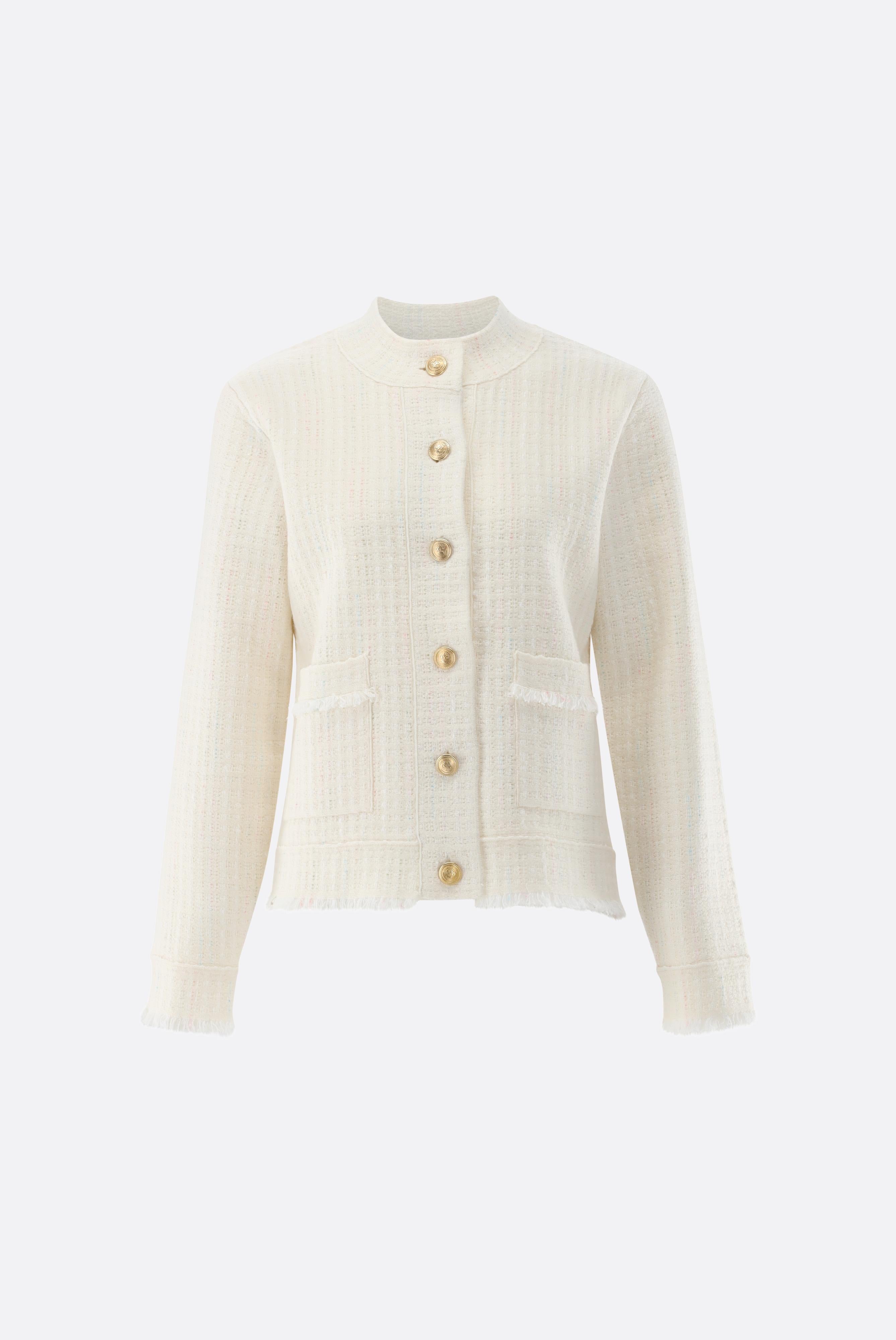 Blazer | gestrickt mit Tweed Optik