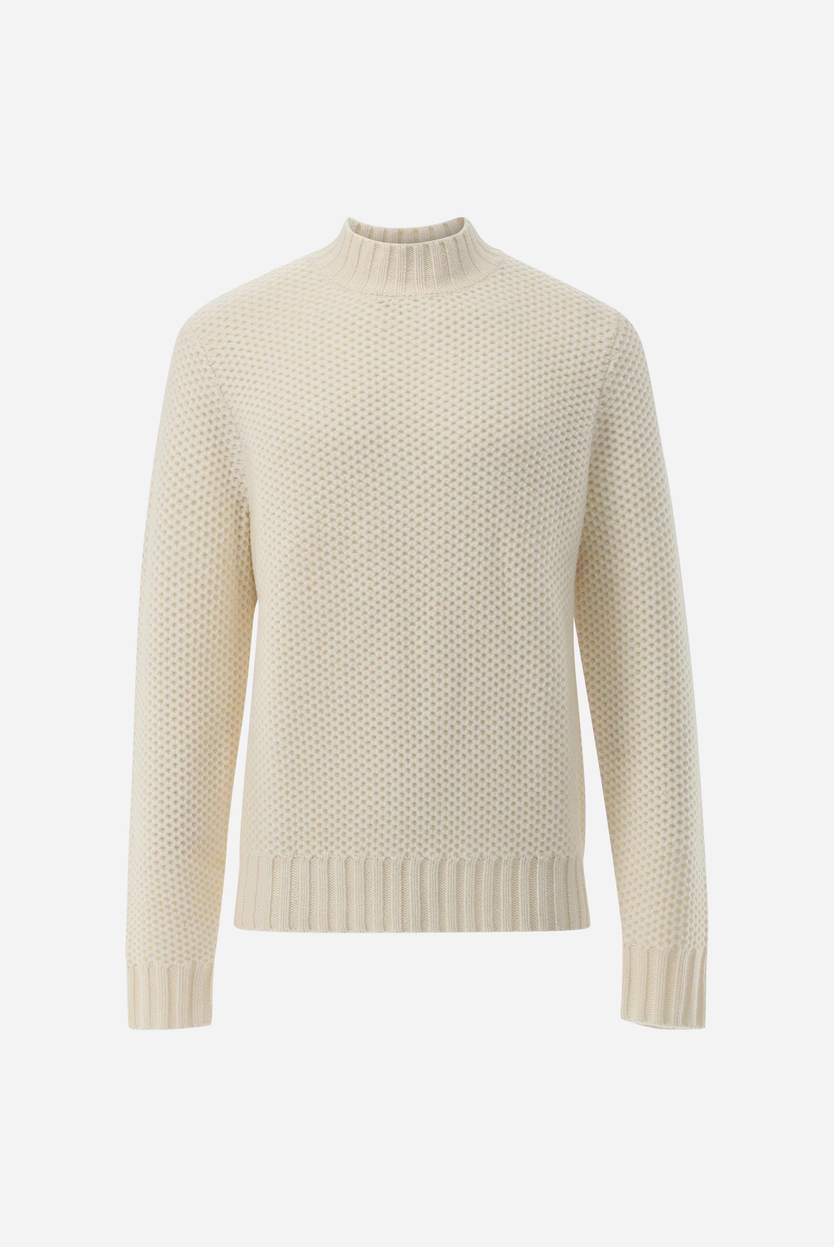 Stehkragenpullover | mit Struktur und Kaschmir-Strick & Pullover-Van Laack-OUTLET-ARCHIVIST-ARCHIVE-SALE