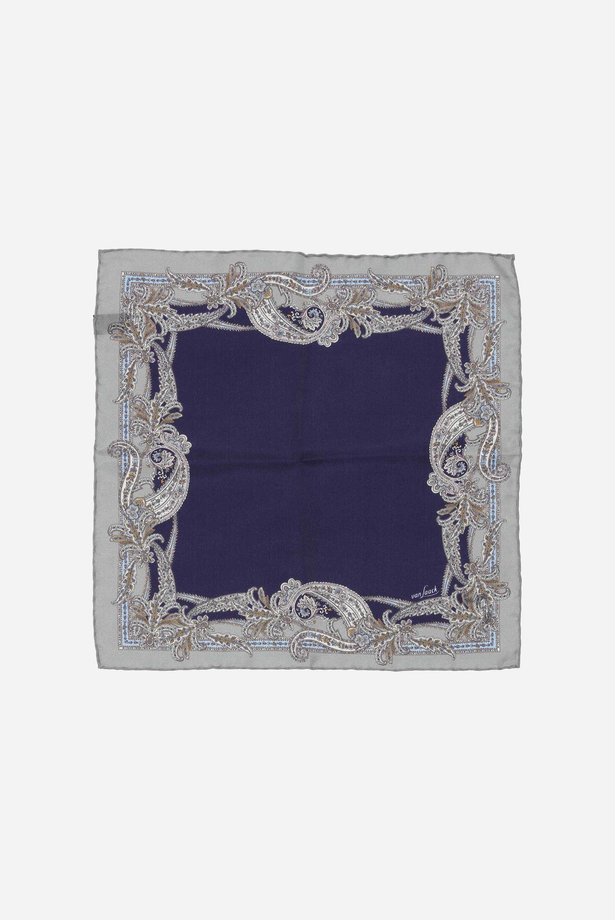 Einstecktuch | mit Paisley Muster-Accessoires-Van Laack-OUTLET-Blau blau-00-ARCHIVIST-ARCHIVE-SALE