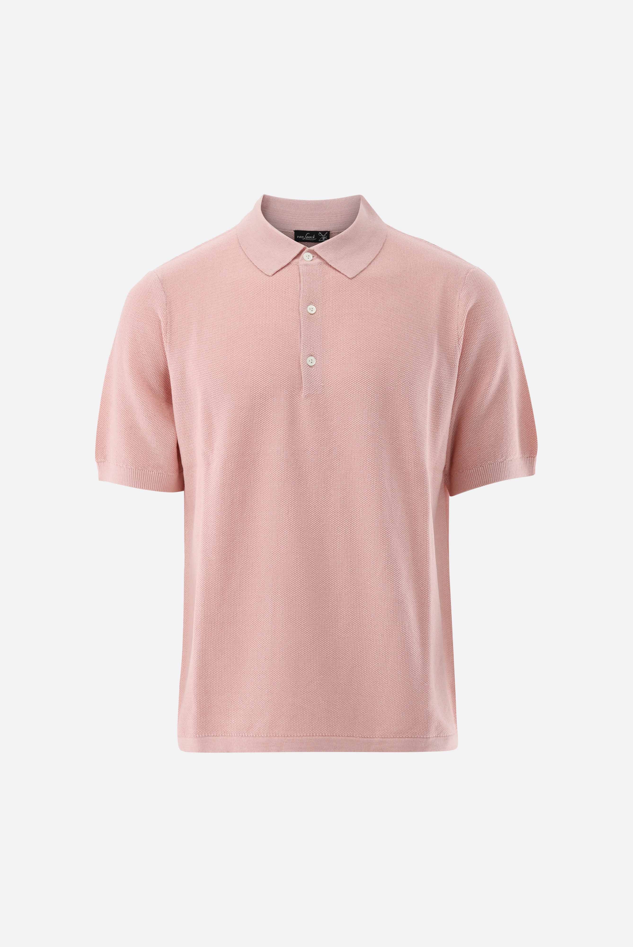 Strick-Poloshirt | mit Reiskorn Optik