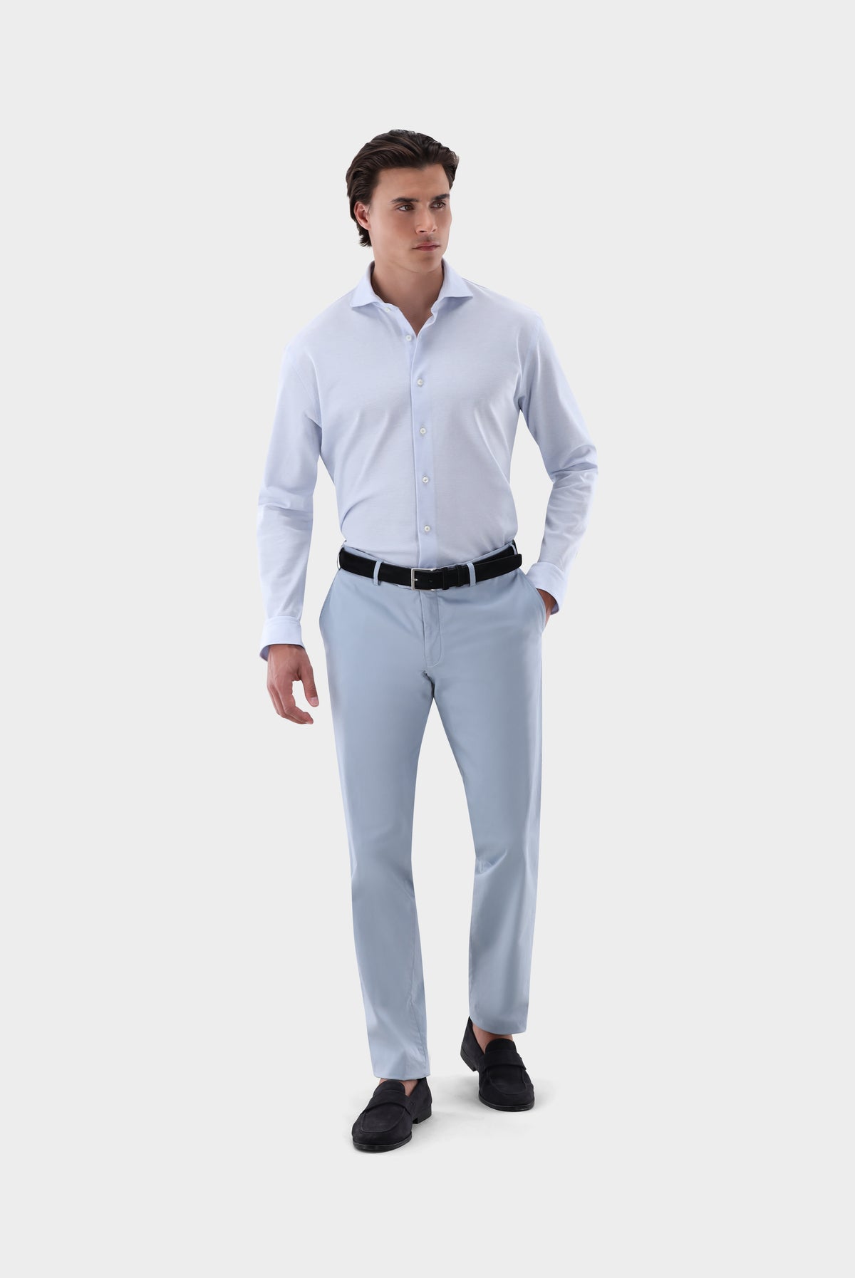 Van Laack-Jerseyhemd | mit Piqué Struktur Tailor Fit-Hemden & Blusen-Black-Deal-Outlet-by-ARCHIVIST