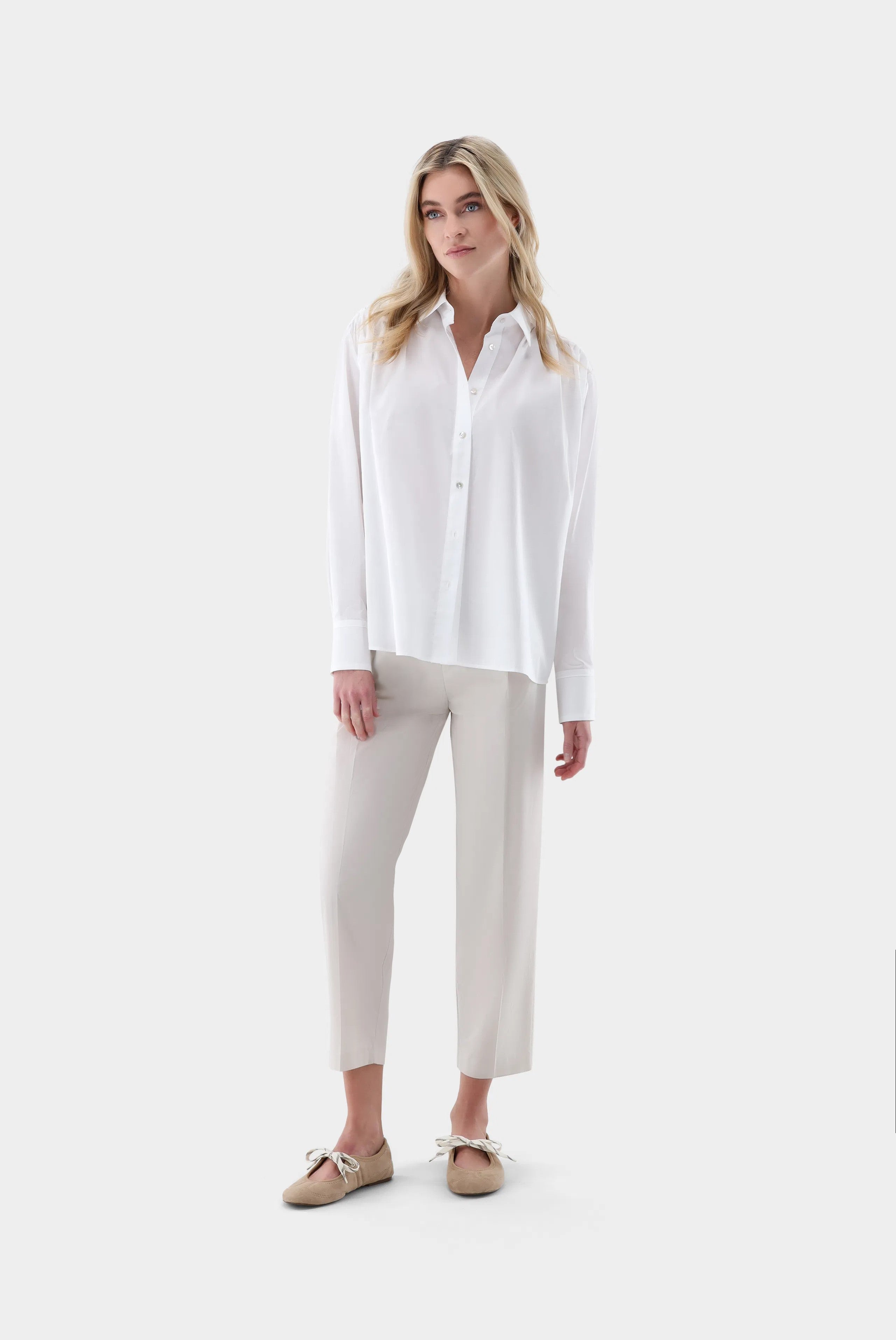 Hemdbluse | mit Raffungen-Hemden & Blusen-Van Laack-OUTLET-ARCHIVIST-ARCHIVE-SALE