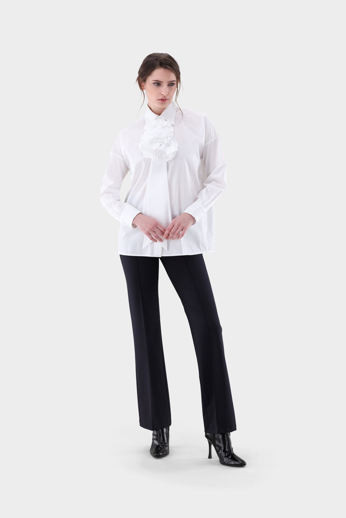 Hemdbluse | mit abnehmbarer Rosen-Schleife-Hemden & Blusen-Van Laack-OUTLET-ARCHIVIST-ARCHIVE-SALE