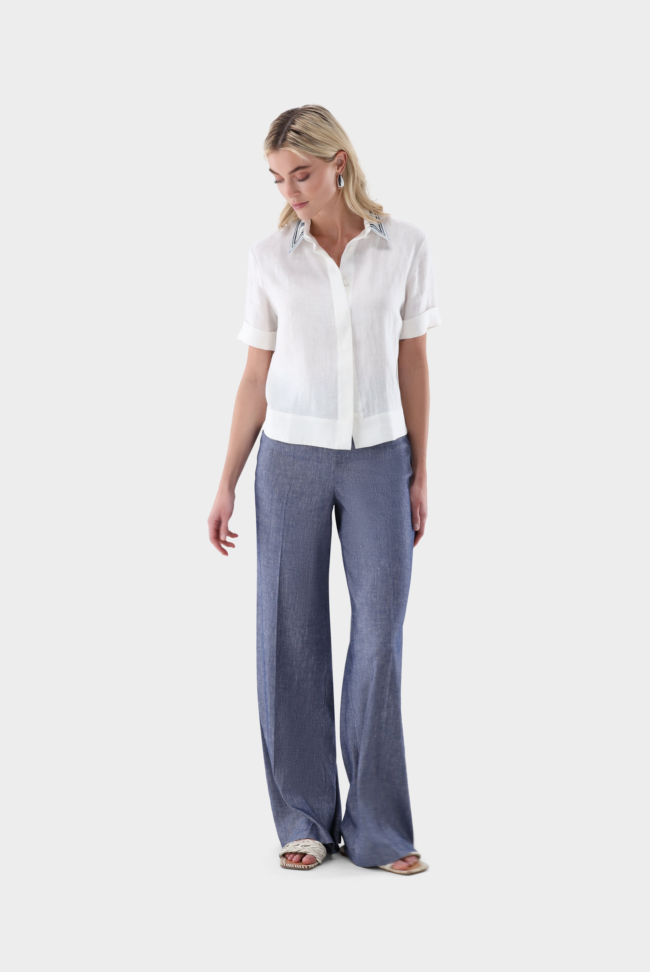 Hemdbluse | mit Kontrastkragen-Hemden & Blusen-Van Laack-OUTLET-ARCHIVIST-ARCHIVE-SALE