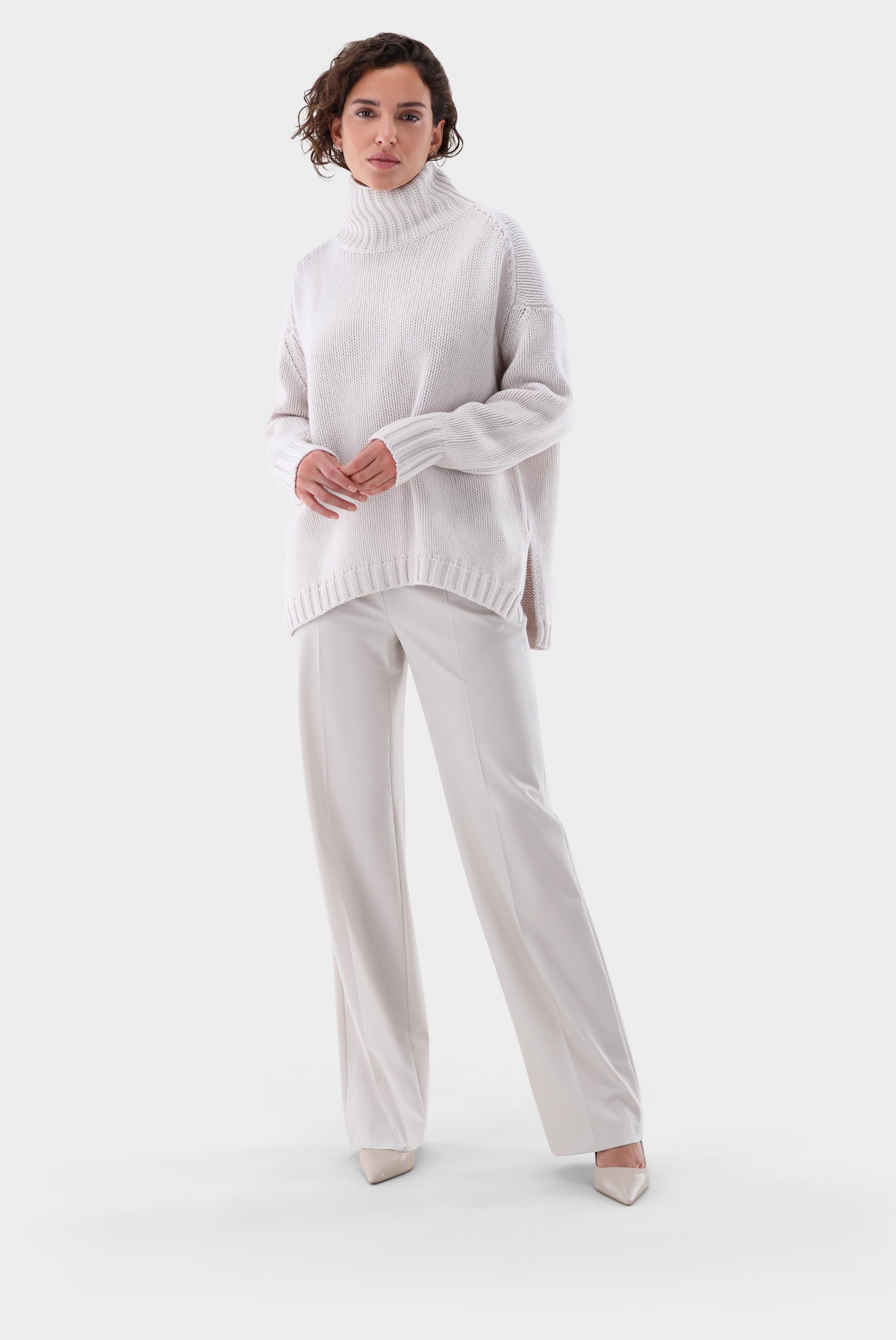 Rollkragenpullover | oversized mit Kaschmir