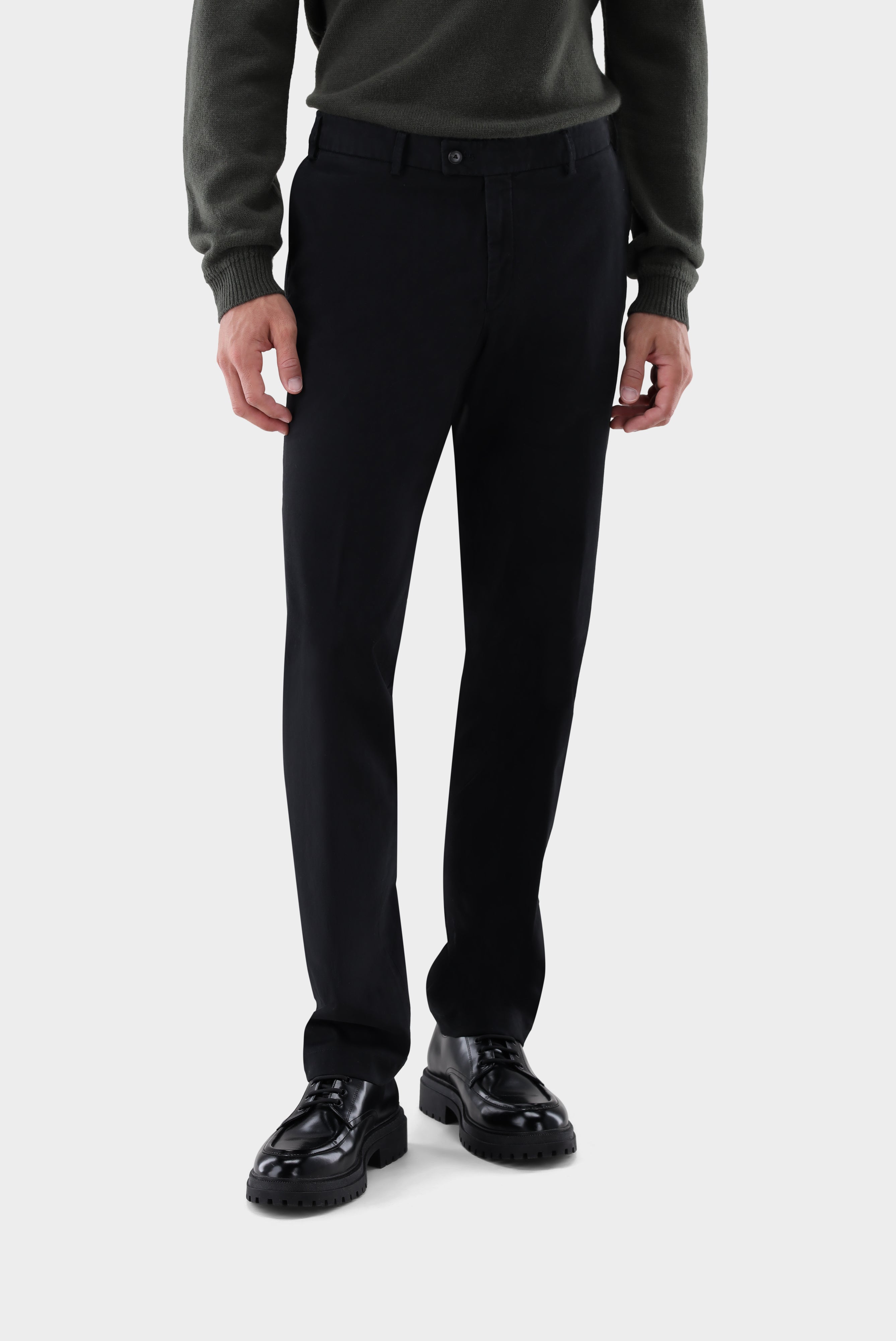 Chino | mit Stretch Slim Fit-Hosen-Van Laack-OUTLET-schwarz-23-ARCHIVIST-ARCHIVE-SALE