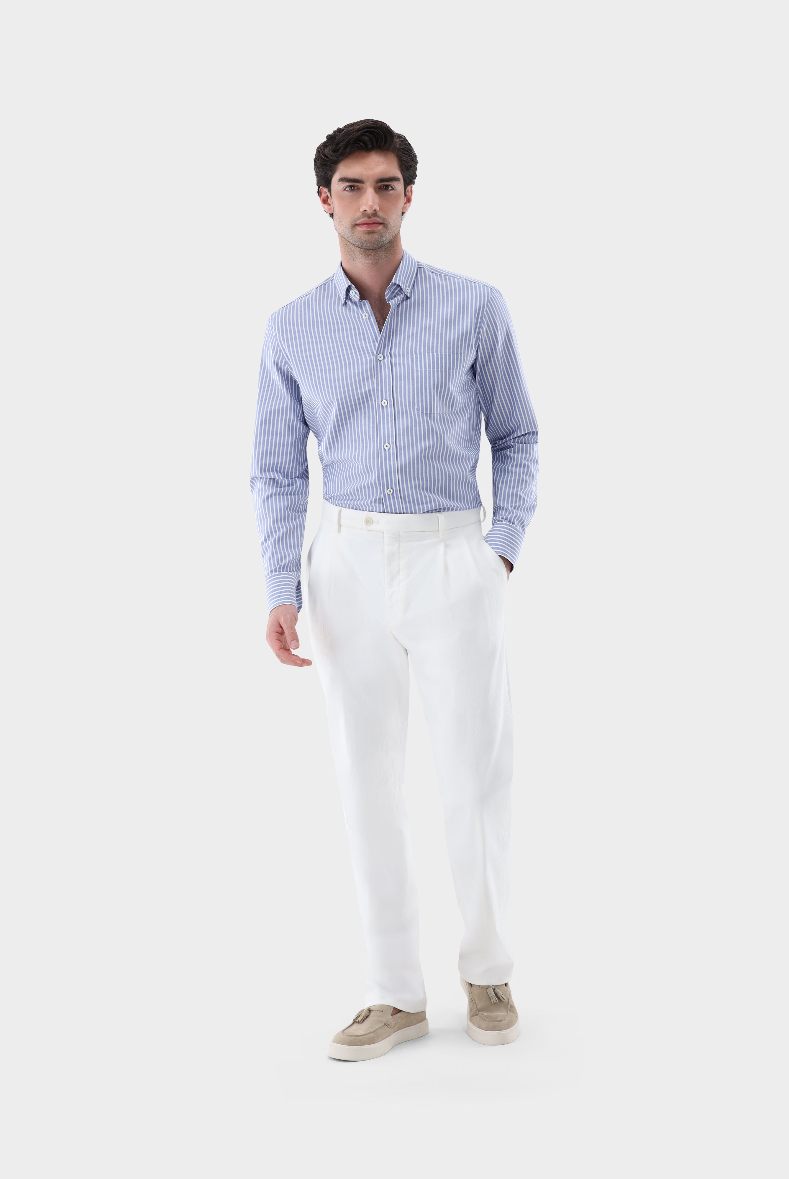 Oxfordhemd | mit Streifen Comfort Fit