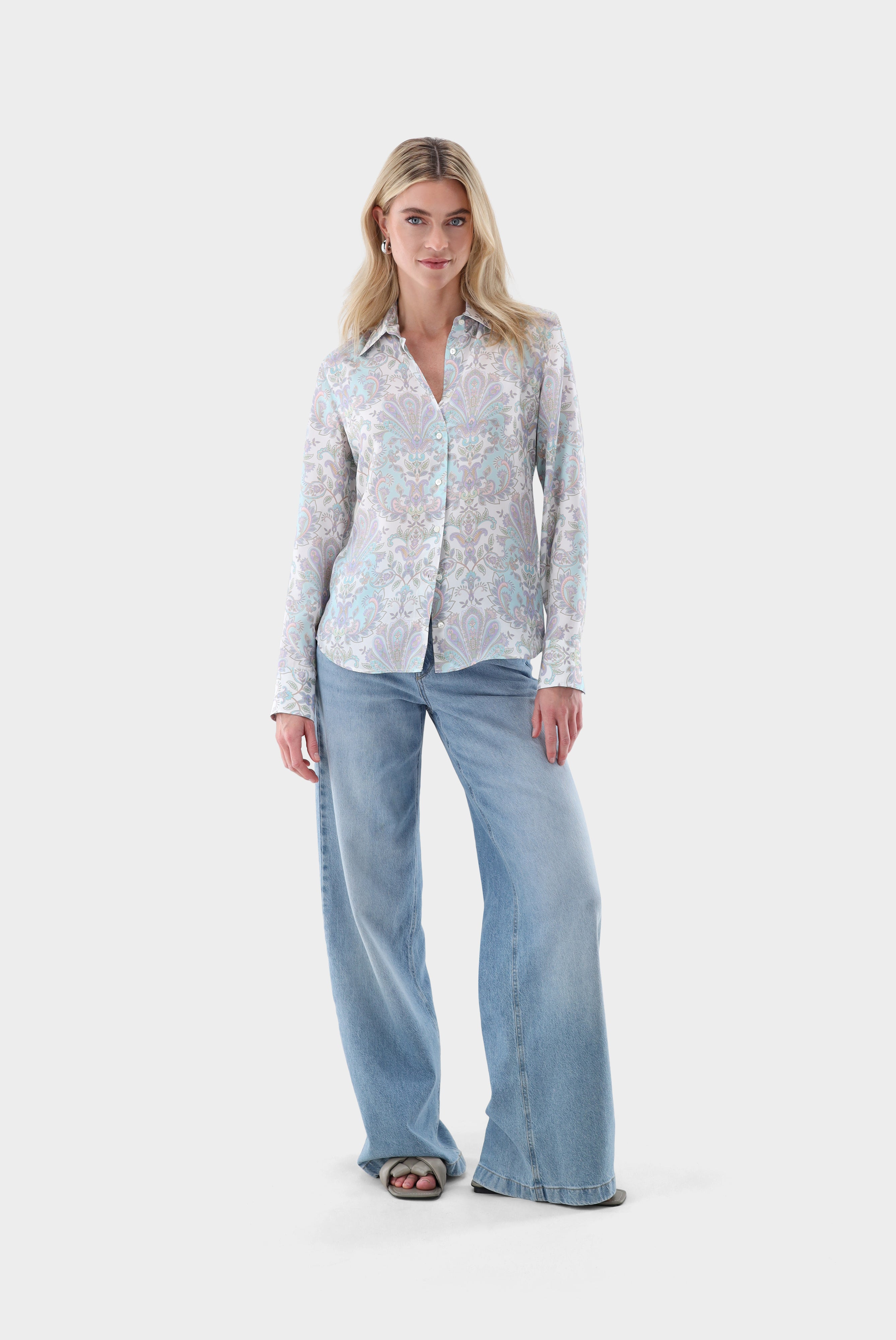 Hemdbluse | aus Seide mit Paisley-Druck-Hemden & Blusen-Van Laack-OUTLET-ARCHIVIST-ARCHIVE-SALE