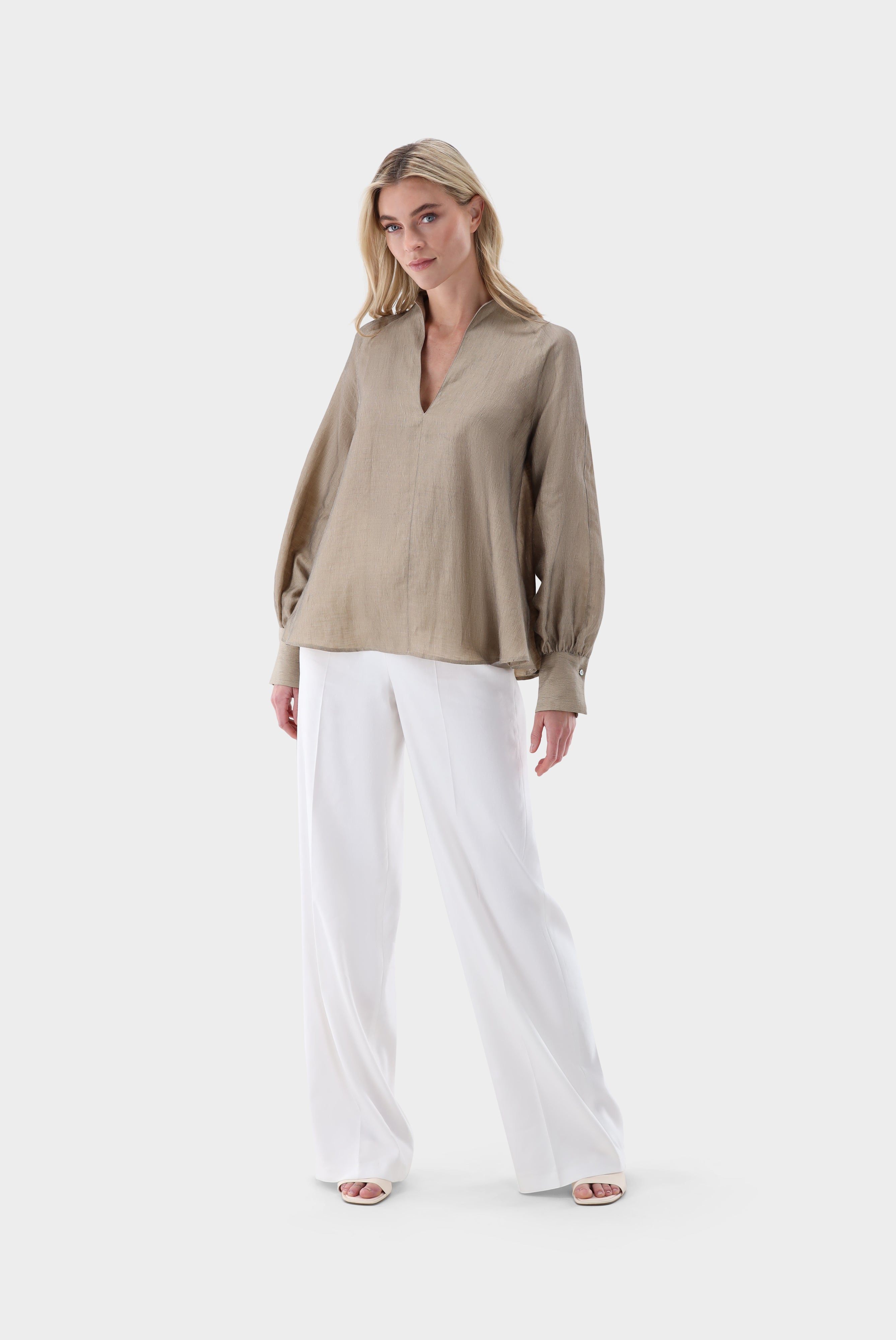 Kelchkragenbluse | mit A-Linie