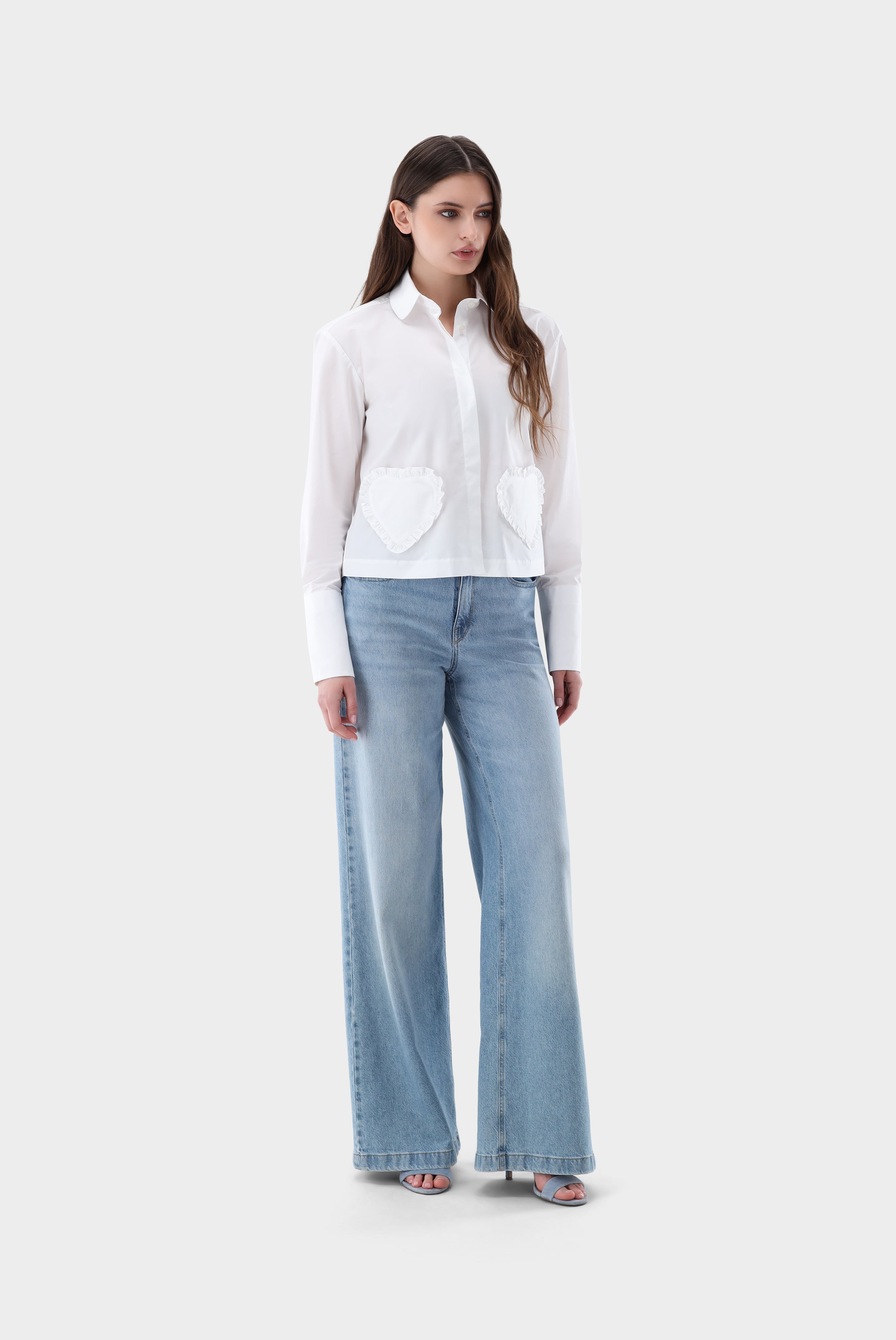 Hemdbluse | cropped mit Herz-Taschen-Hemden & Blusen-Van Laack-OUTLET-ARCHIVIST-ARCHIVE-SALE