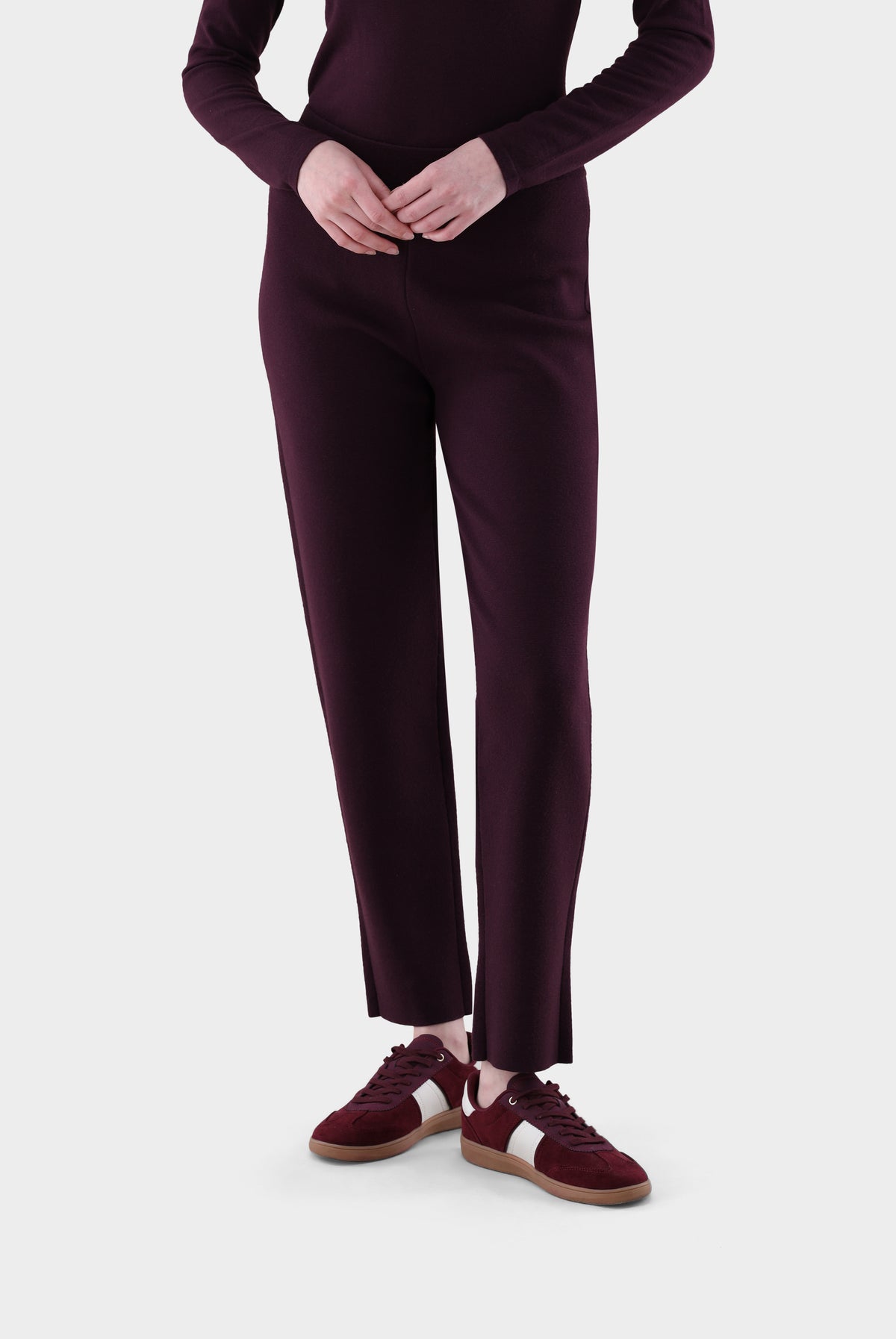 Strickhose | mit schmalem Bein-UNDEFINIERT-Van Laack-OUTLET-Rot/Rose-S-ARCHIVIST-ARCHIVE-SALE