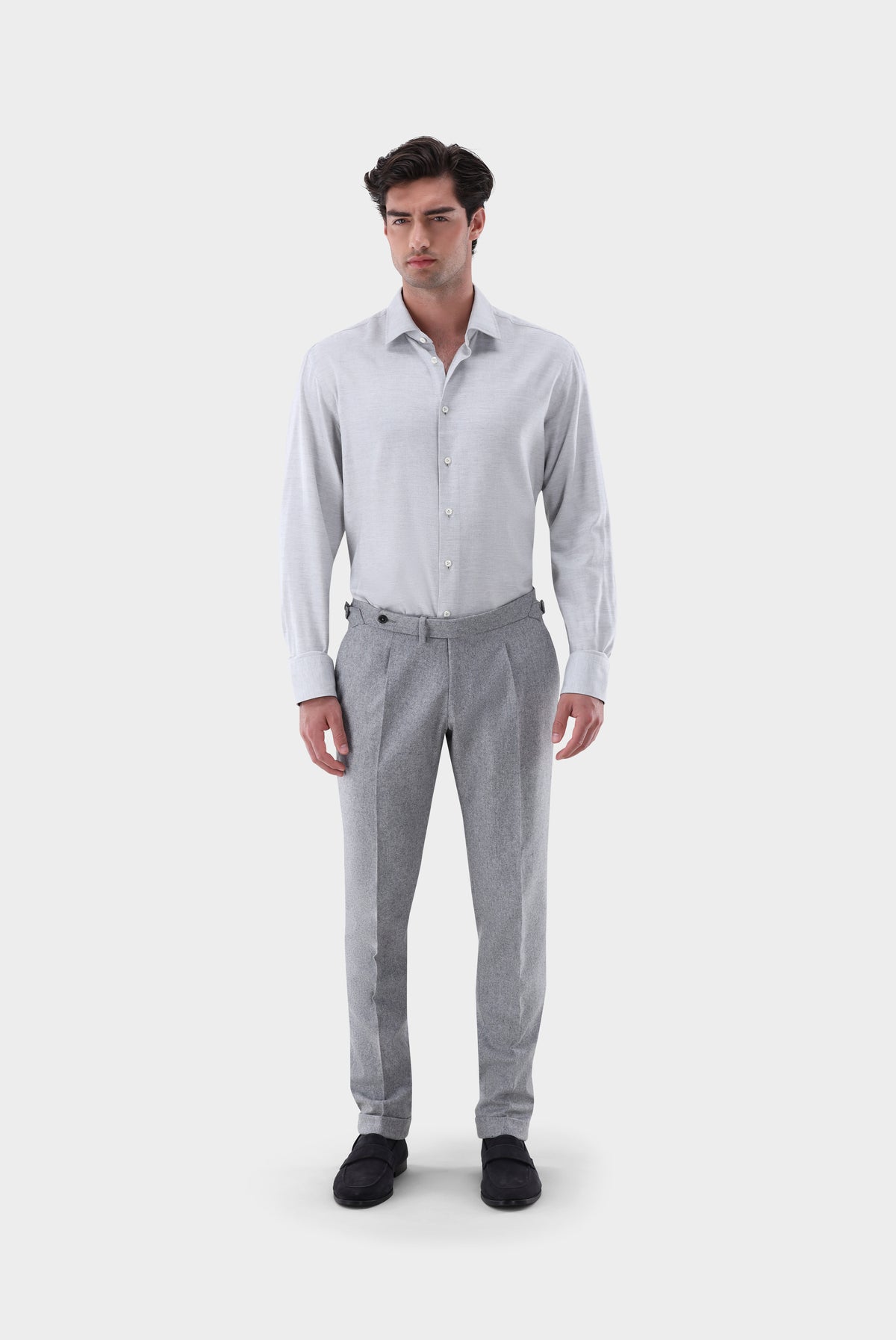 Hose | aus Woll-Flanell mit Bundfalte-Hosen-Van Laack-OUTLET-ARCHIVIST-ARCHIVE-SALE