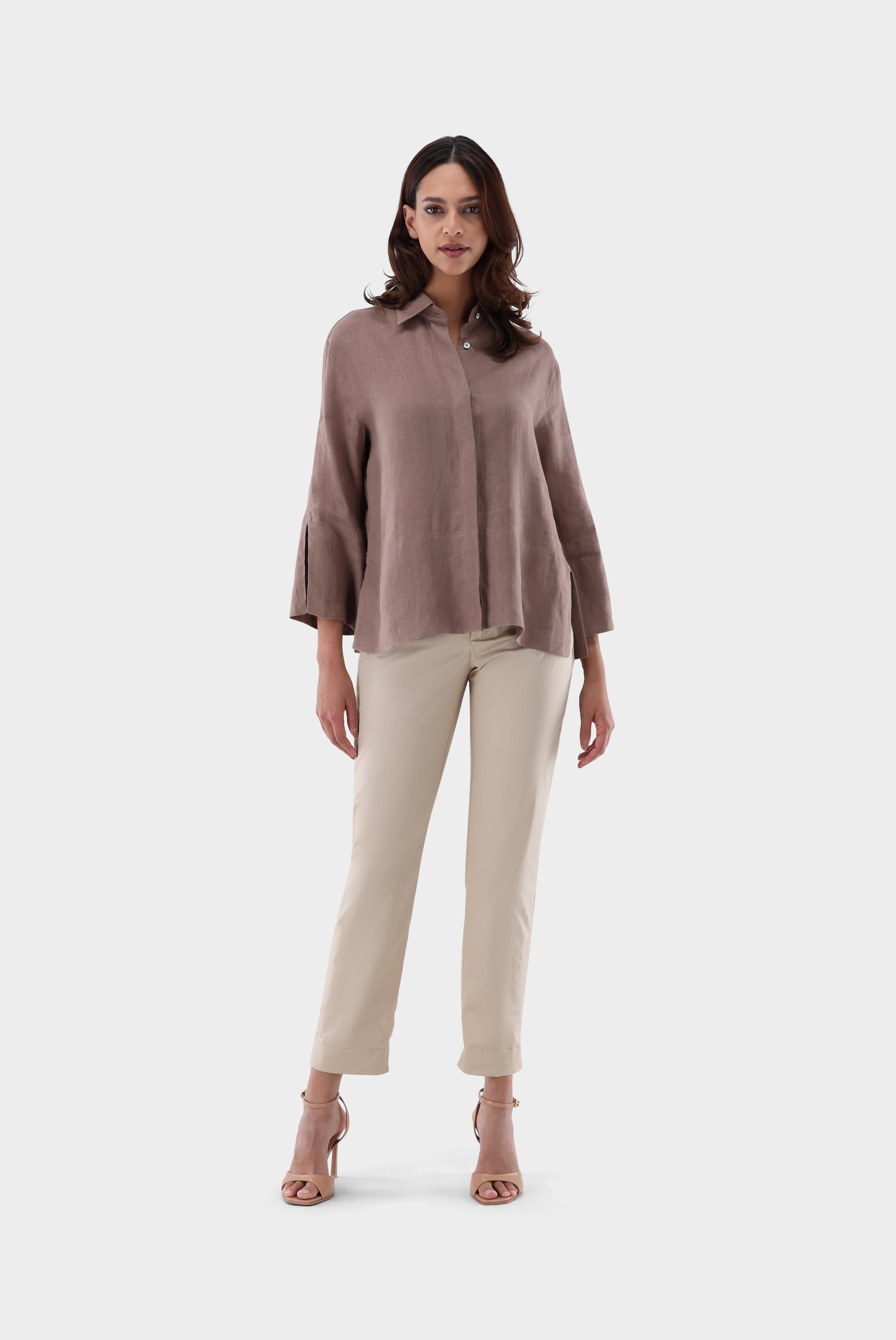 Van Laack-Leinenbluse | mit Seitenschlitzen Boxy Fit-Hemden & Blusen-Black-Deal-Outlet-by-ARCHIVIST