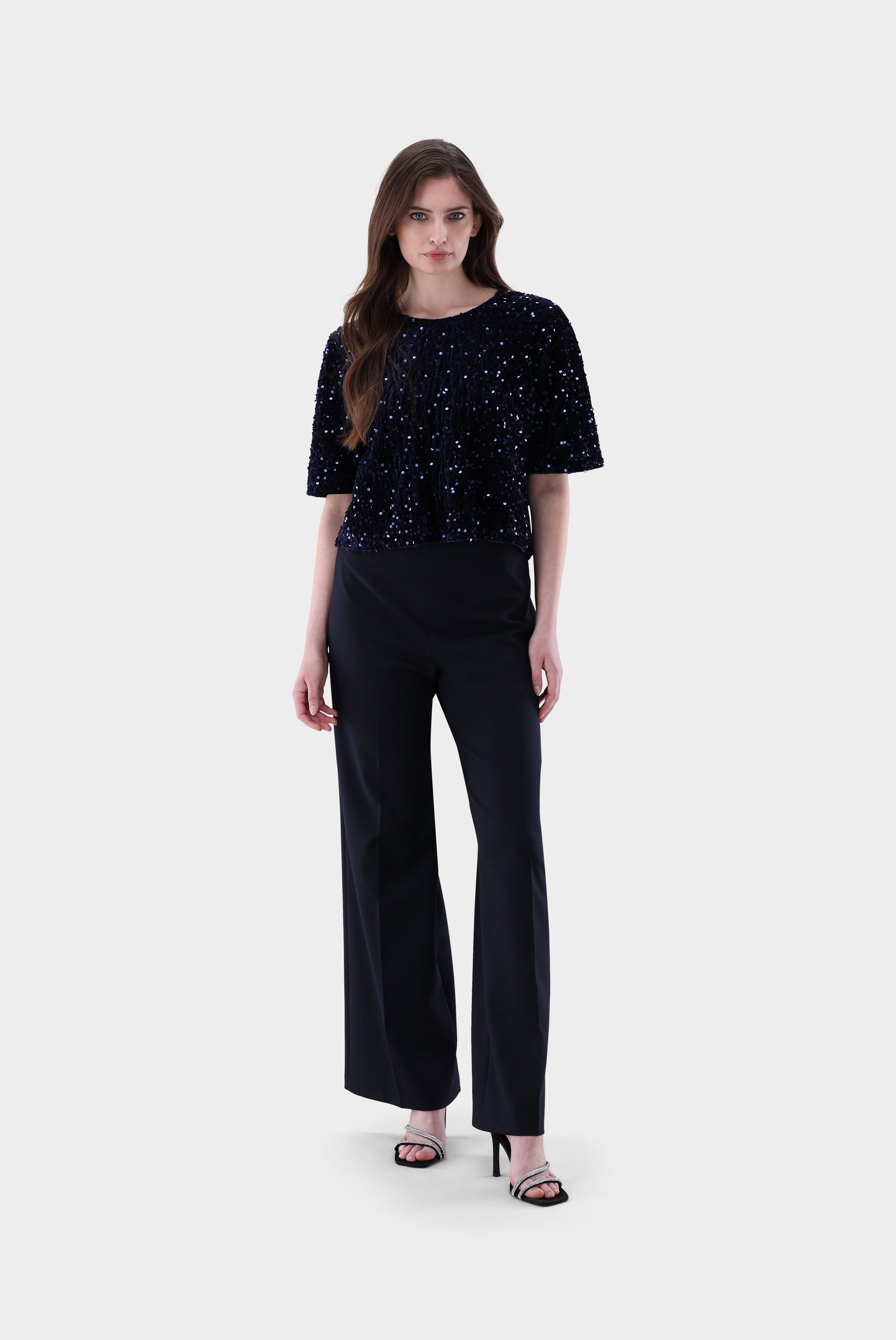 Top | mit Pailletten-Hemden & Blusen-Van Laack-OUTLET-ARCHIVIST-ARCHIVE-SALE