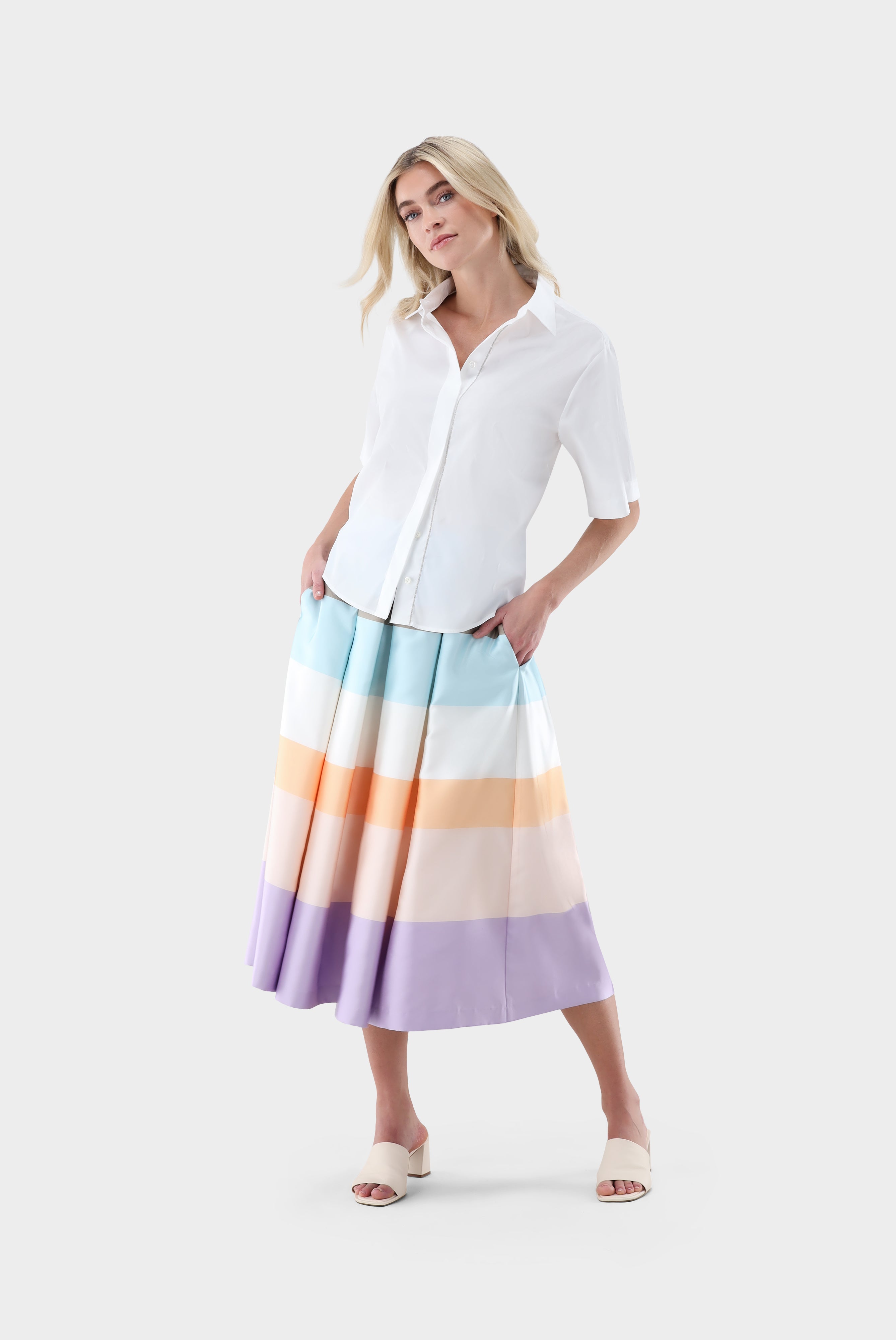 Hemdbluse | mit Kurzarm-Hemden & Blusen-Van Laack-OUTLET-ARCHIVIST-ARCHIVE-SALE