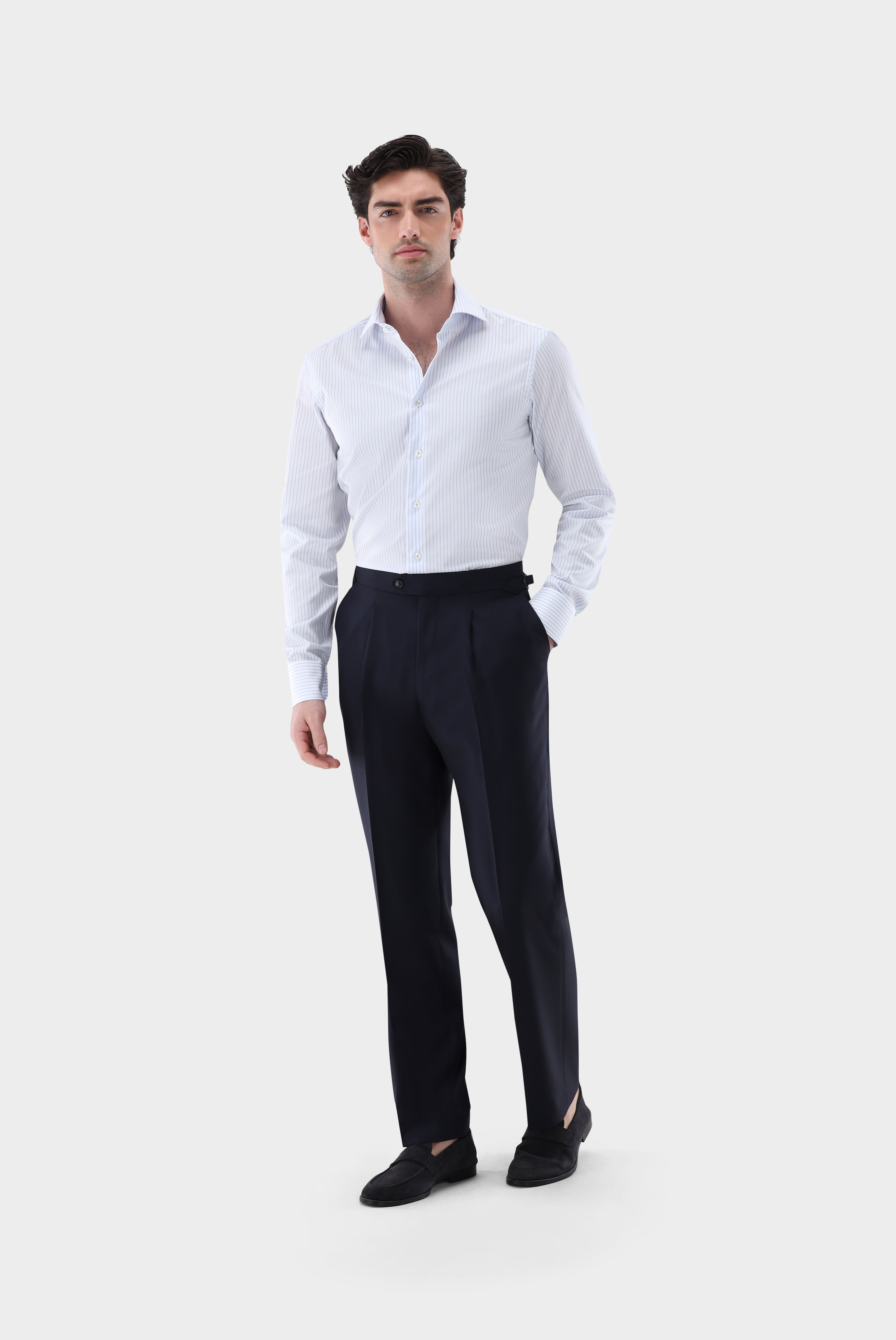 Bügelfreies Businesshemd | gestreift Tailor Fit