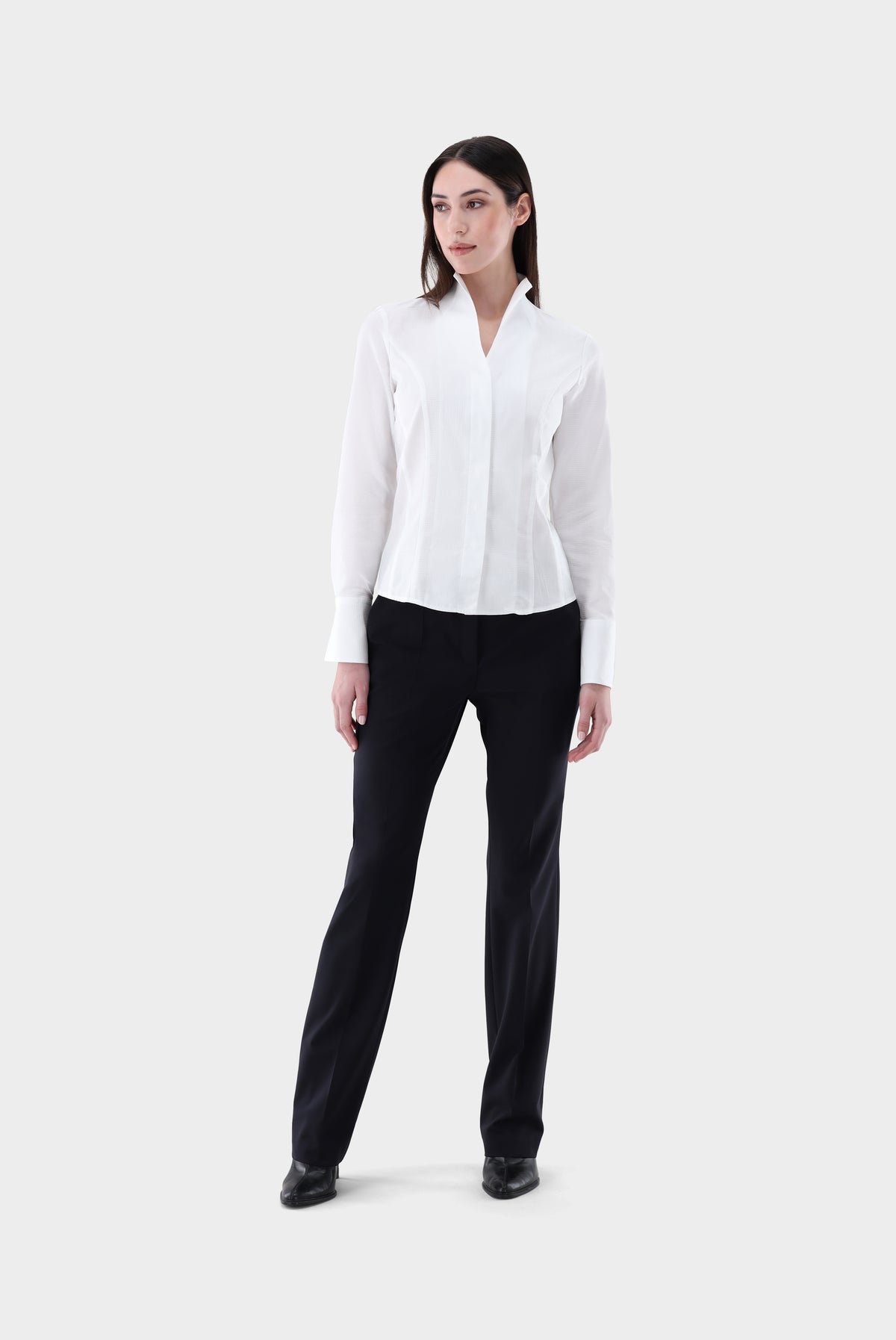 Bügelfreie Twill Kelchkragenbluse-Hemden & Blusen-Van Laack-OUTLET-ARCHIVIST-ARCHIVE-SALE