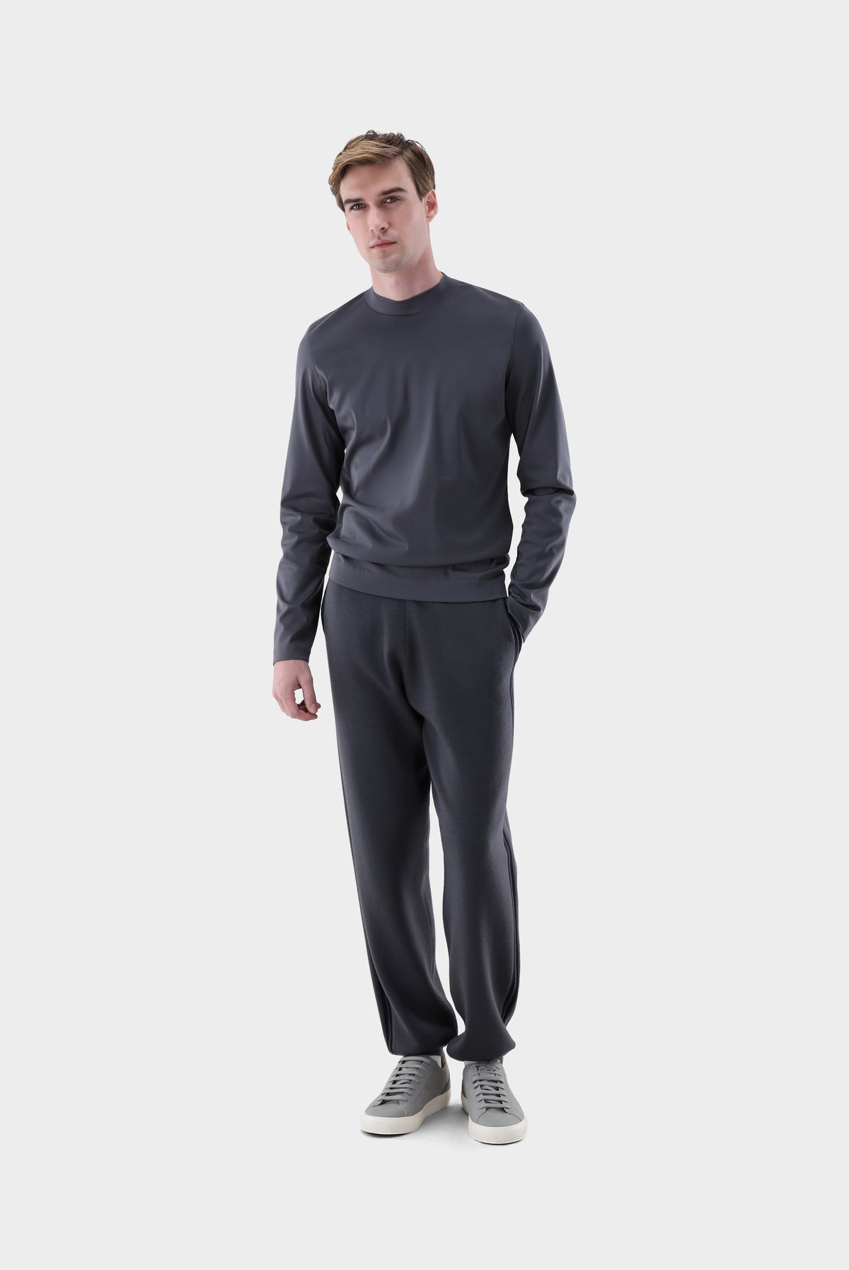 Stehkragenshirt | aus Swiss Cotton-UNDEFINIERT-Van Laack-OUTLET-ARCHIVIST-ARCHIVE-SALE