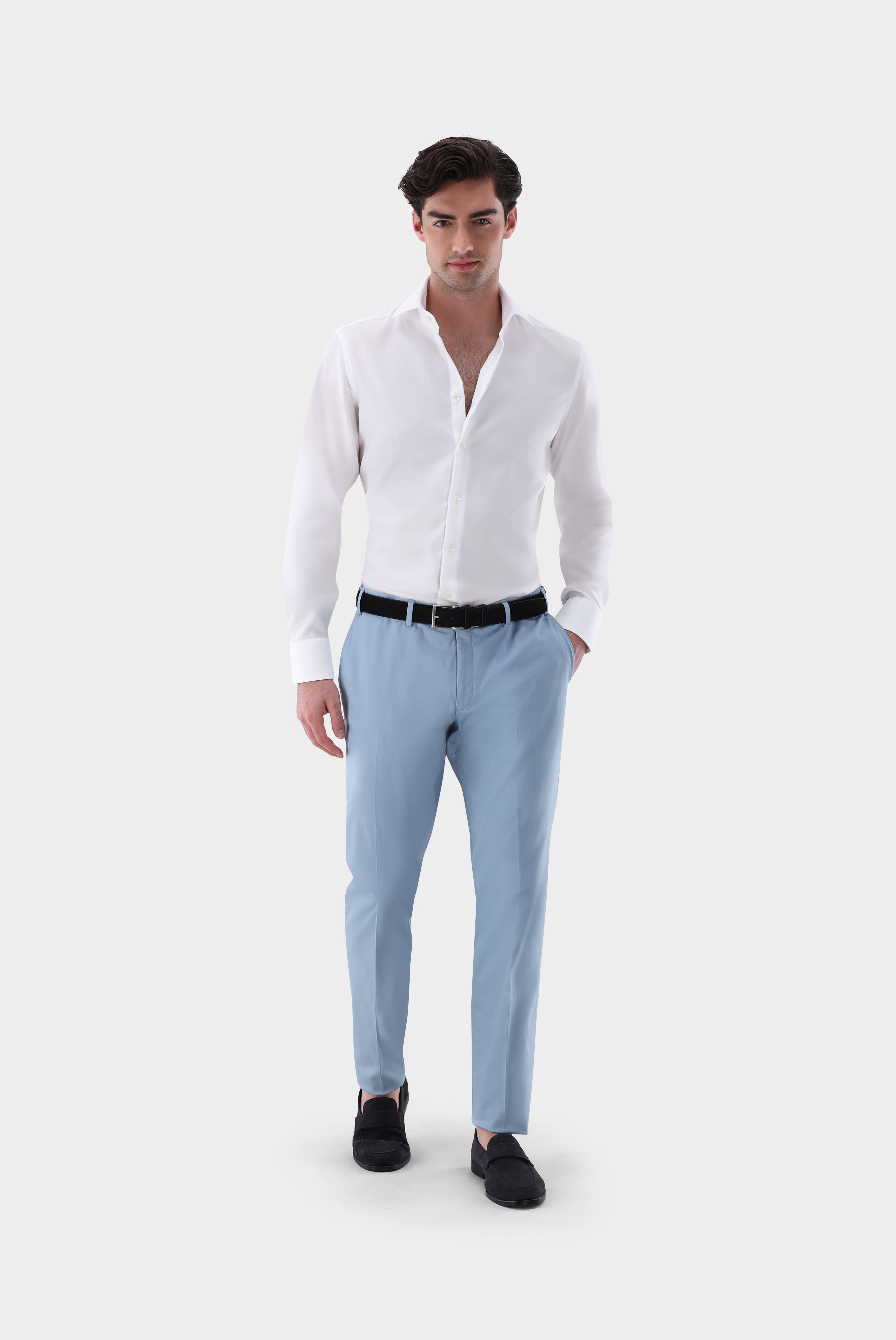 Bügelfreies Businesshemd | aus Natté-Gewebe Tailor Fit