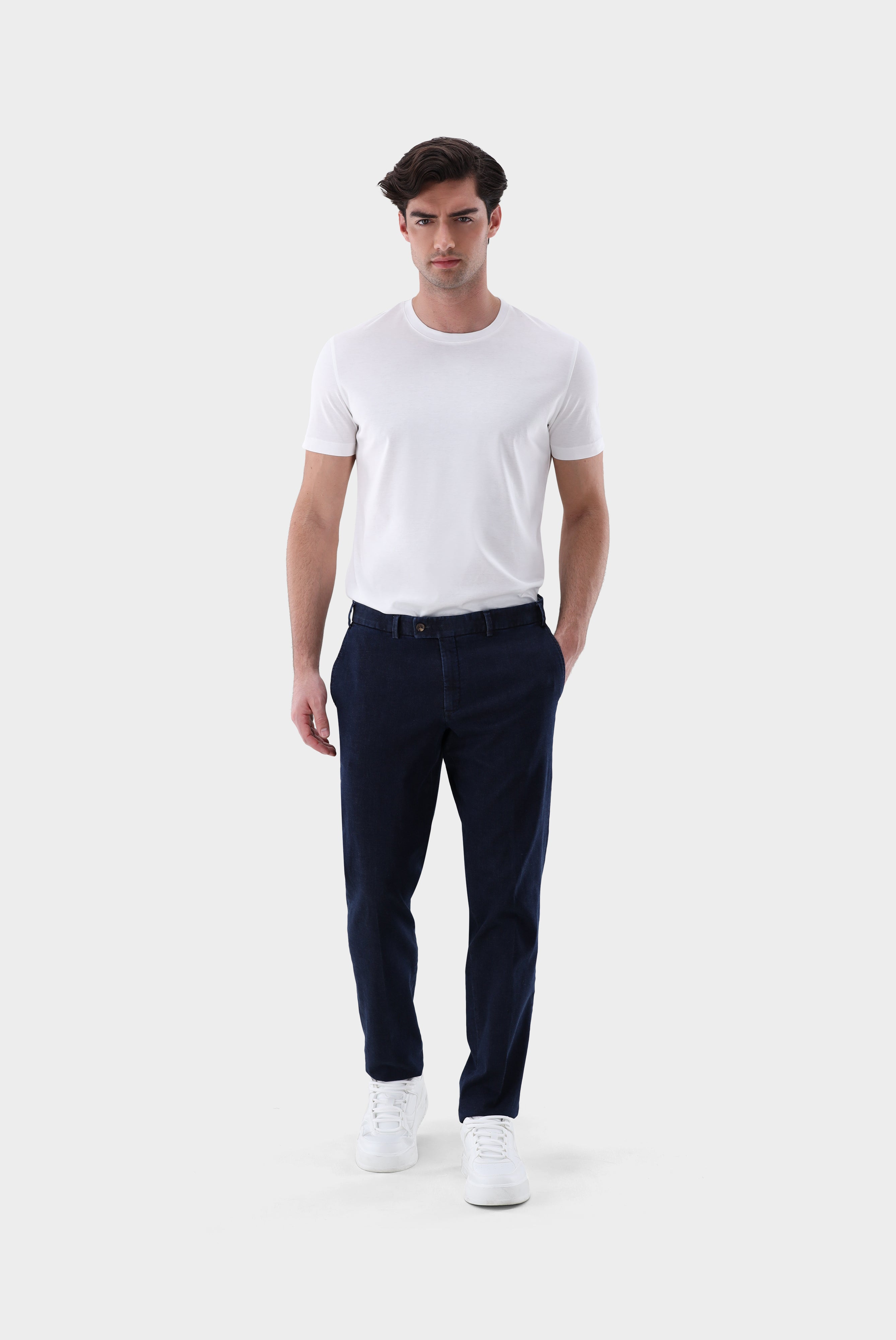 Chino | mit Denim Optik Slim Fit