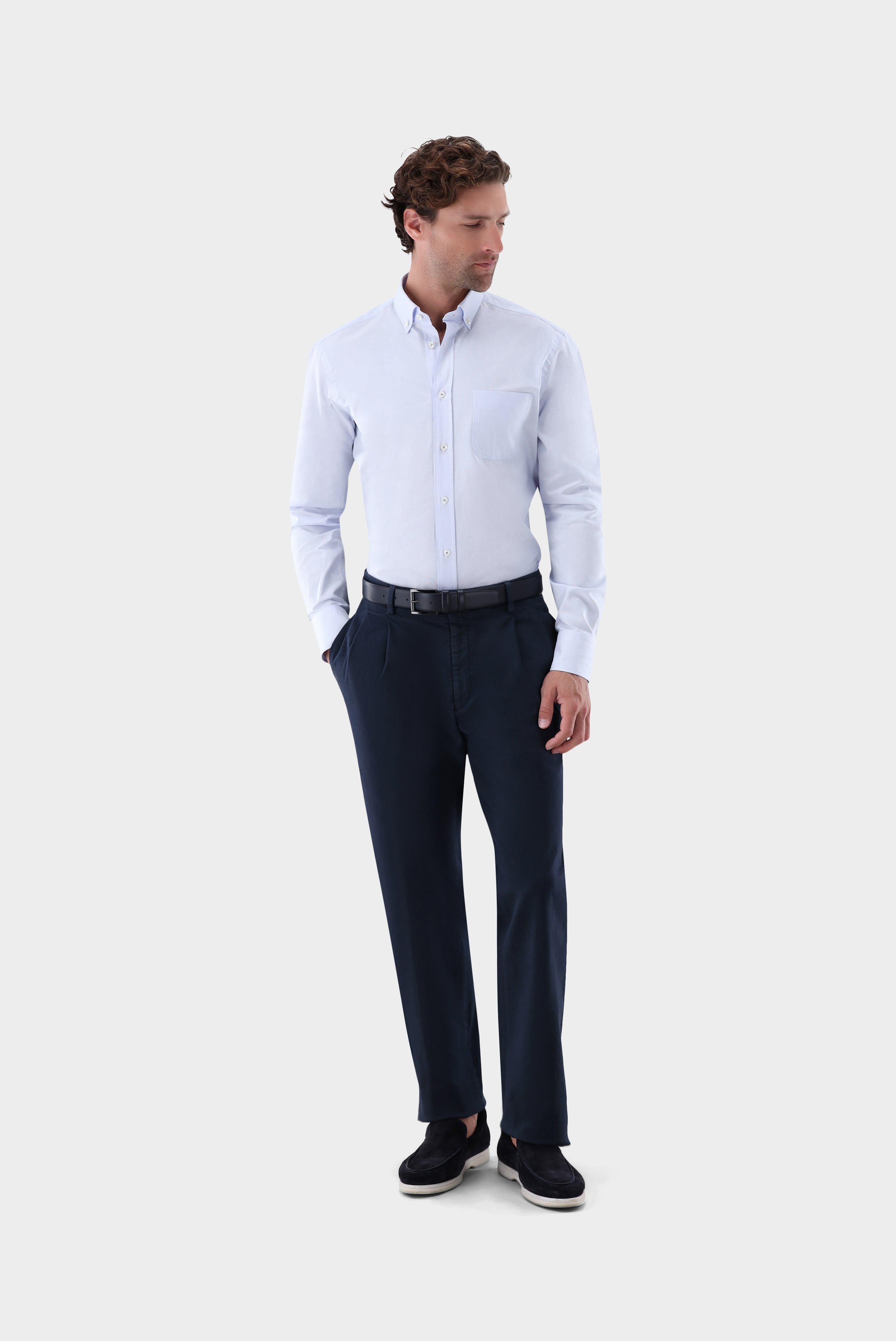 Oxfordhemd | mit Nadelstreifen Comfort Fit