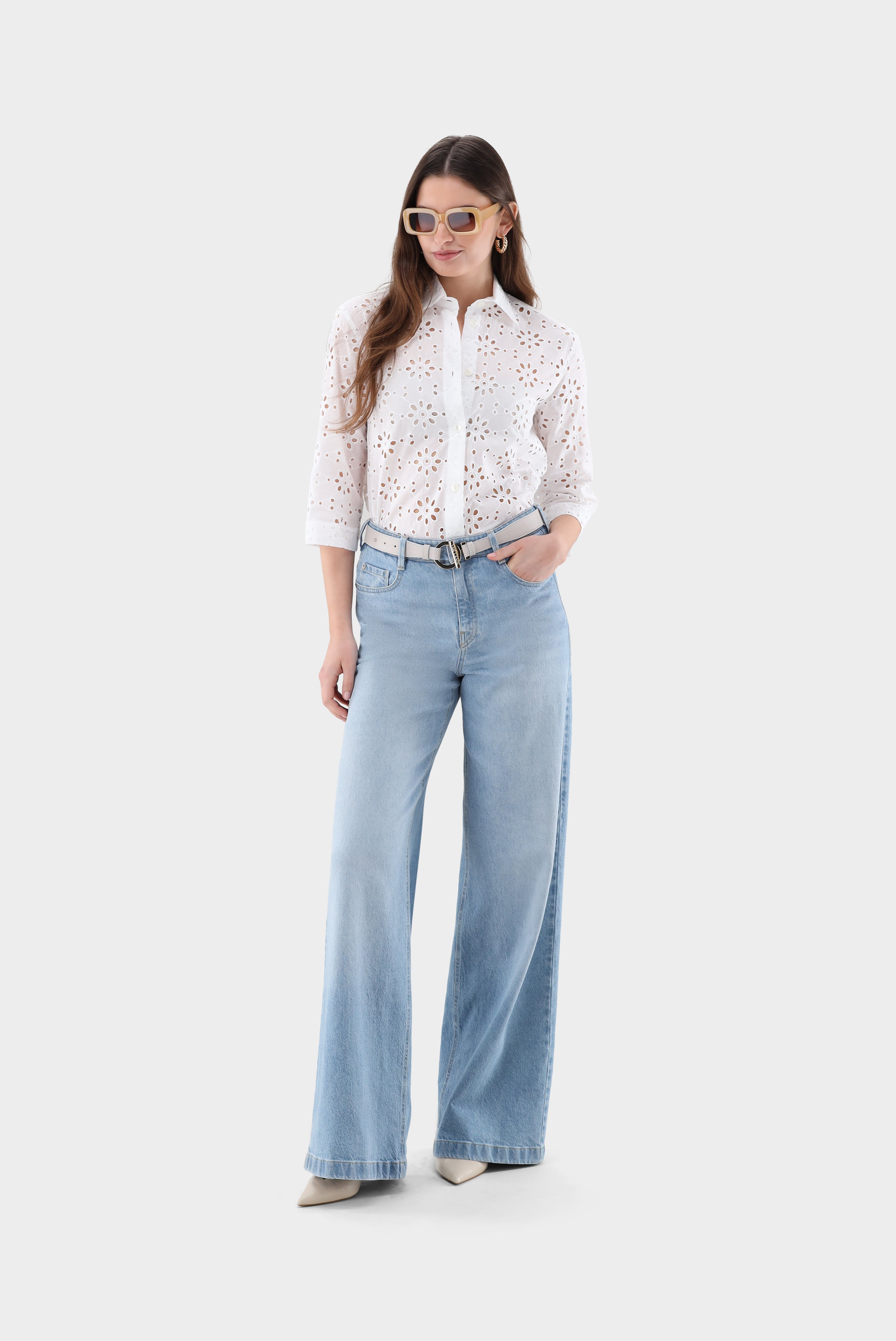 Hemdbluse | aus Spitze