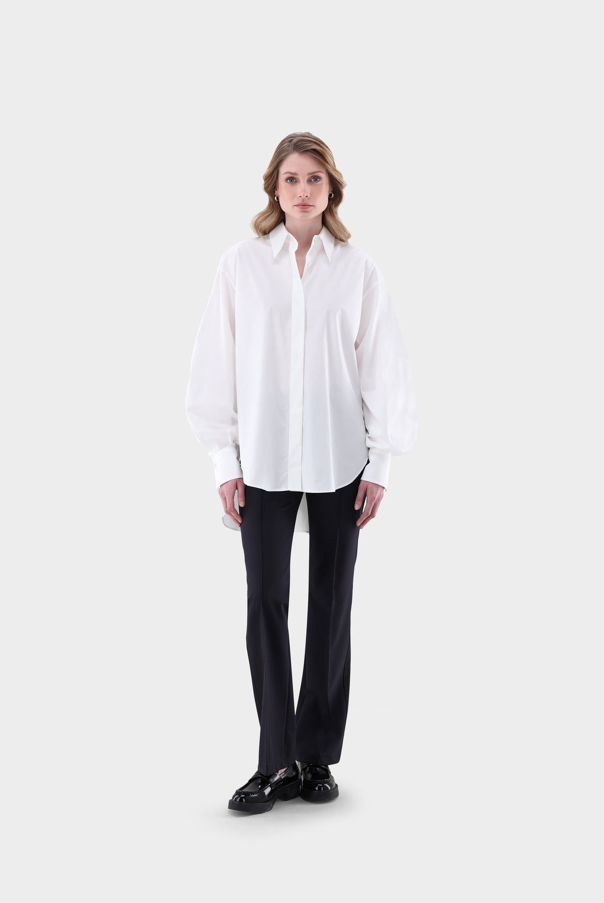 Van Laack Hemdbluse | mit voluminösen Ärmeln und lockerer Passform, Hemden & Blusen