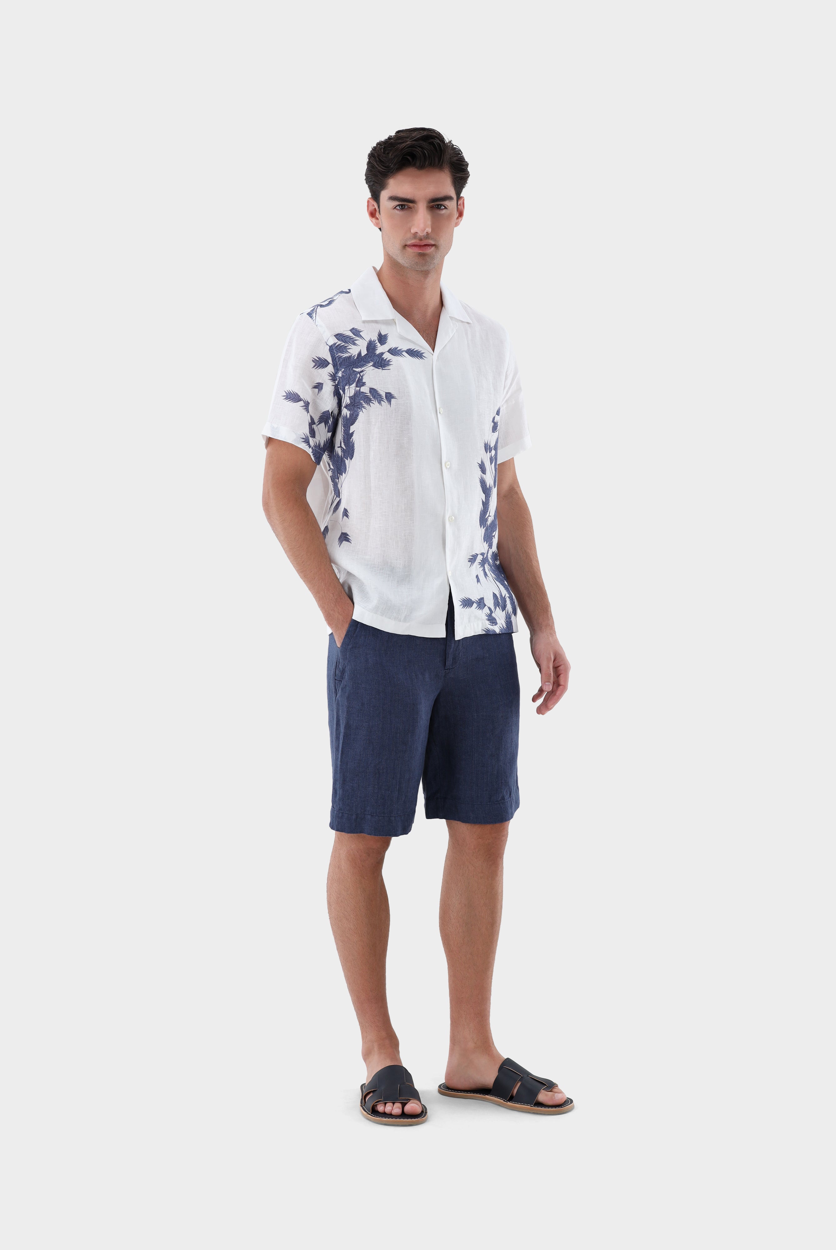 Van Laack-Kurzarmhemd | mit Reverskragen und Druck-Hemden & Blusen-Black-Deal-Outlet-by-ARCHIVIST