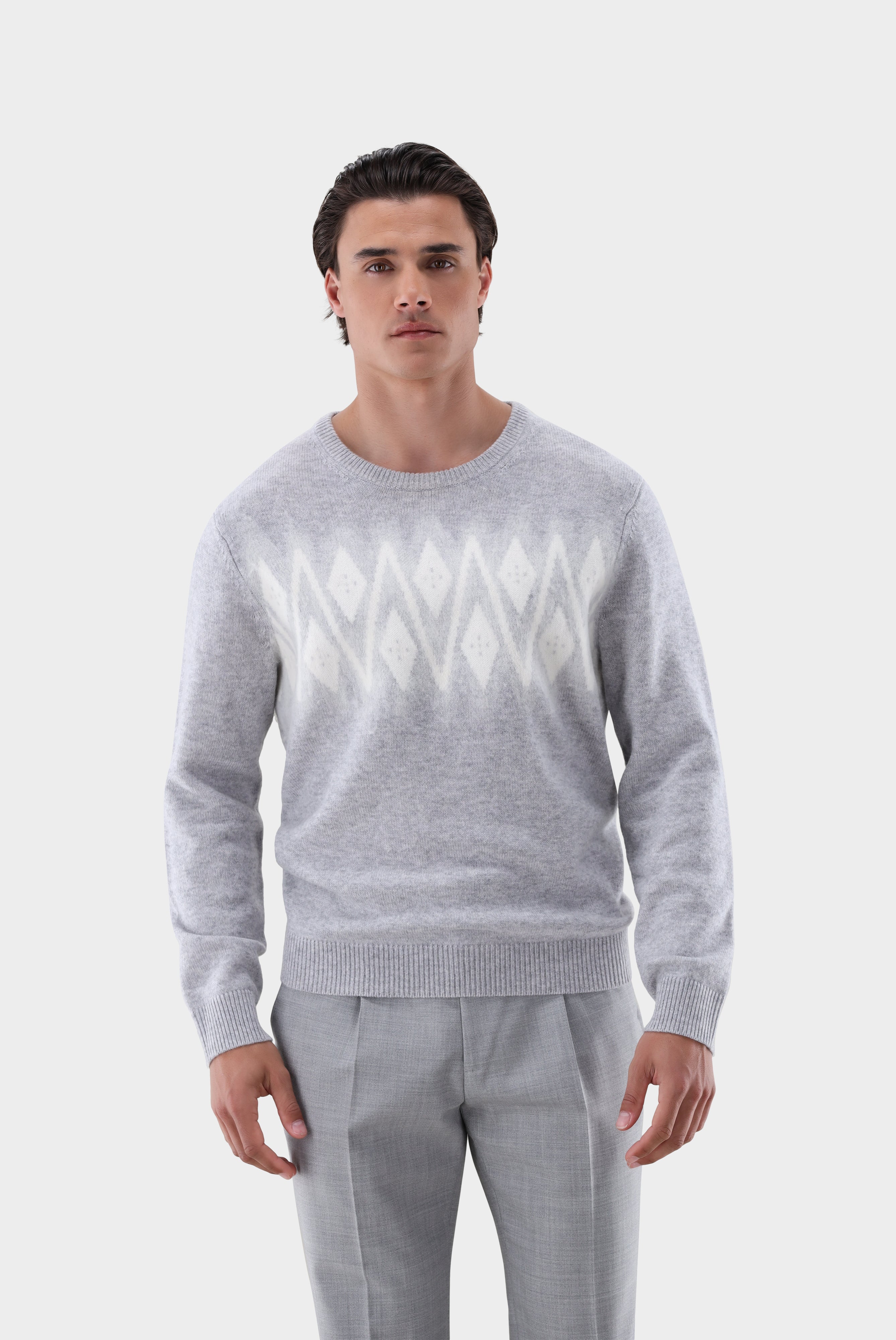 Norweger | mit Rundhals-Strick & Pullover-Van Laack-OUTLET-Grau-S-ARCHIVIST-ARCHIVE-SALE