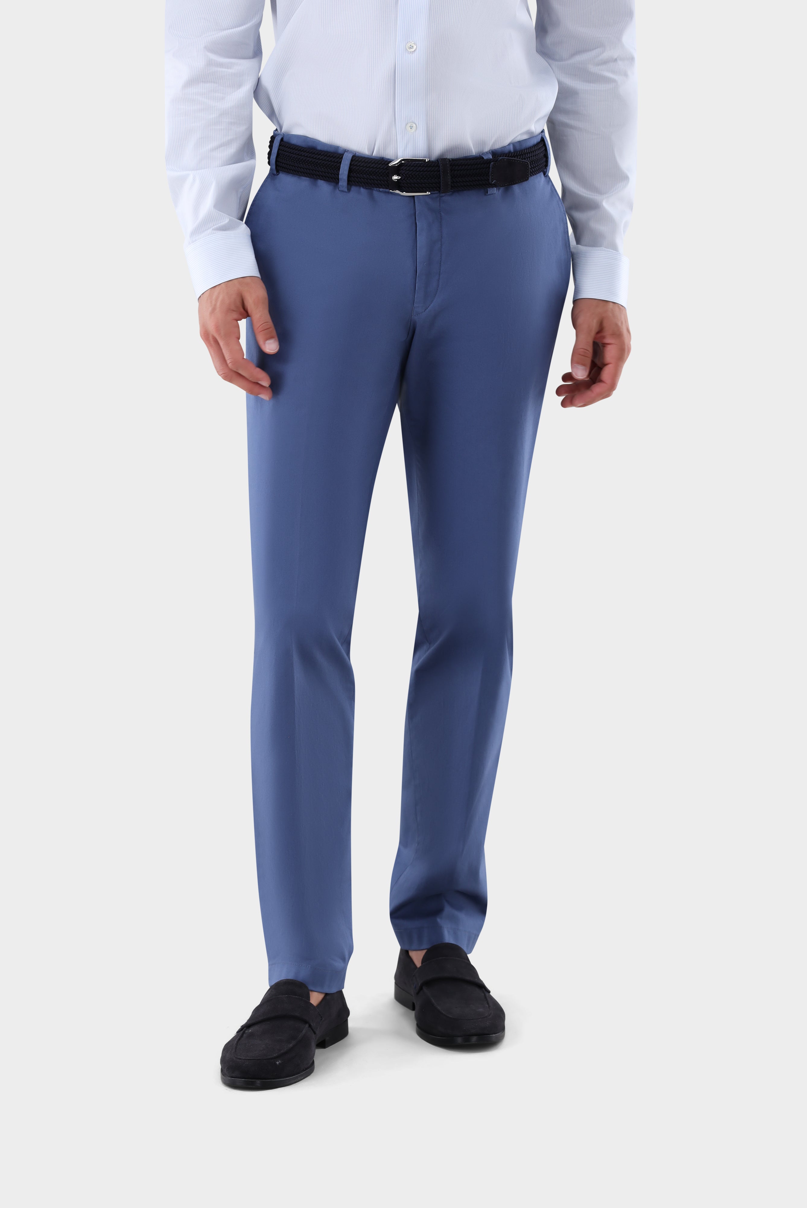 Chino | mit Stretch Slim Fit-Hosen-Van Laack-OUTLET-blau-50-ARCHIVIST-ARCHIVE-SALE