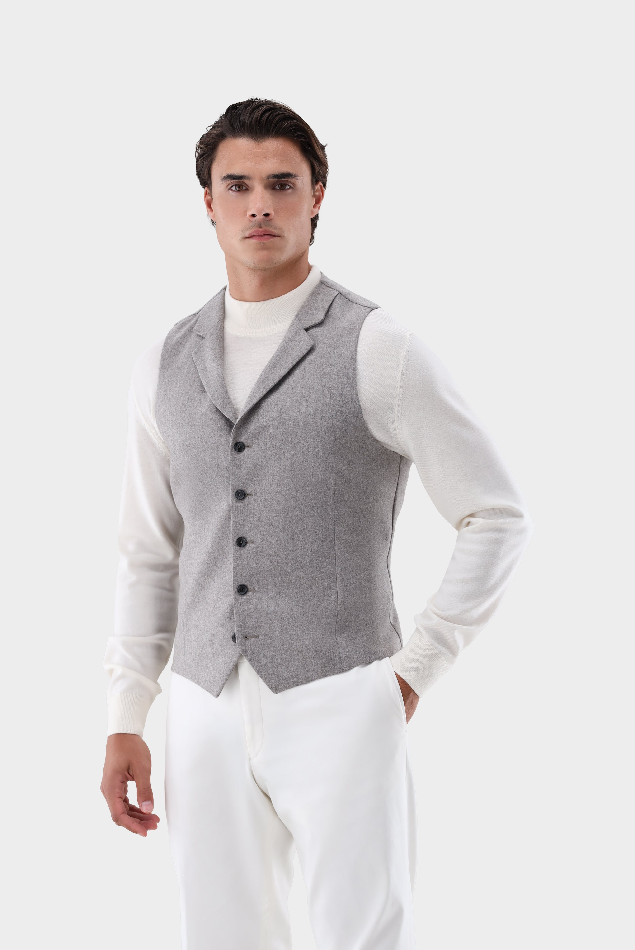 Weste | aus Woll-Flanell