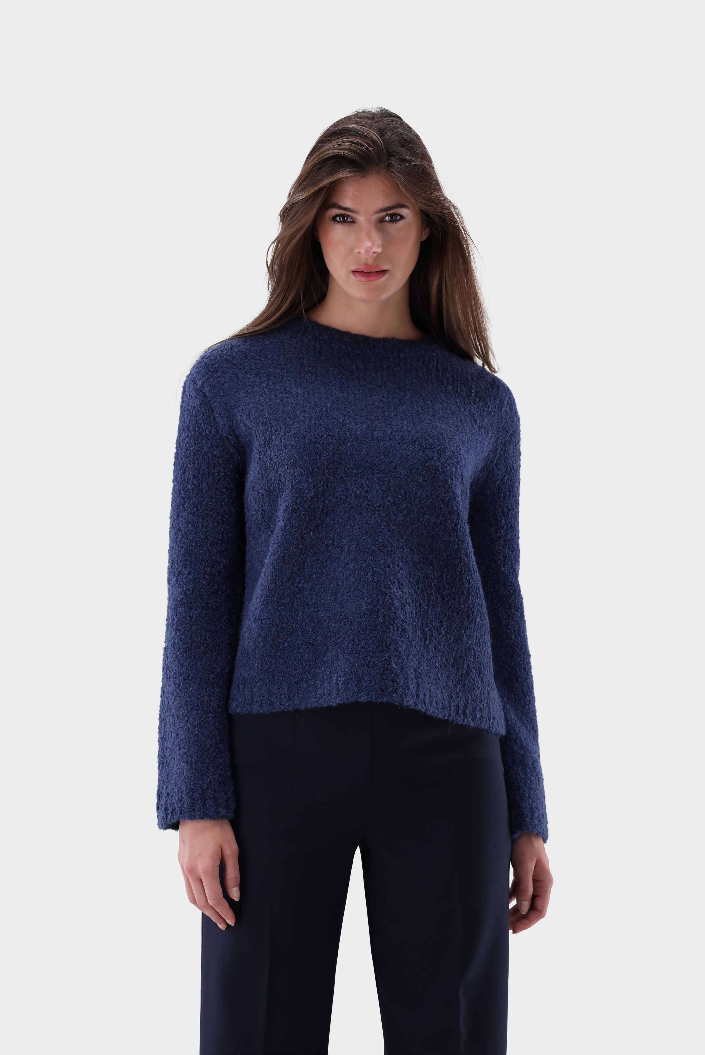 Rundhalspullover | aus Teddy-Strick-Strick & Pullover-Van Laack-OUTLET-dunkelblau-XS-ARCHIVIST-ARCHIVE-SALE