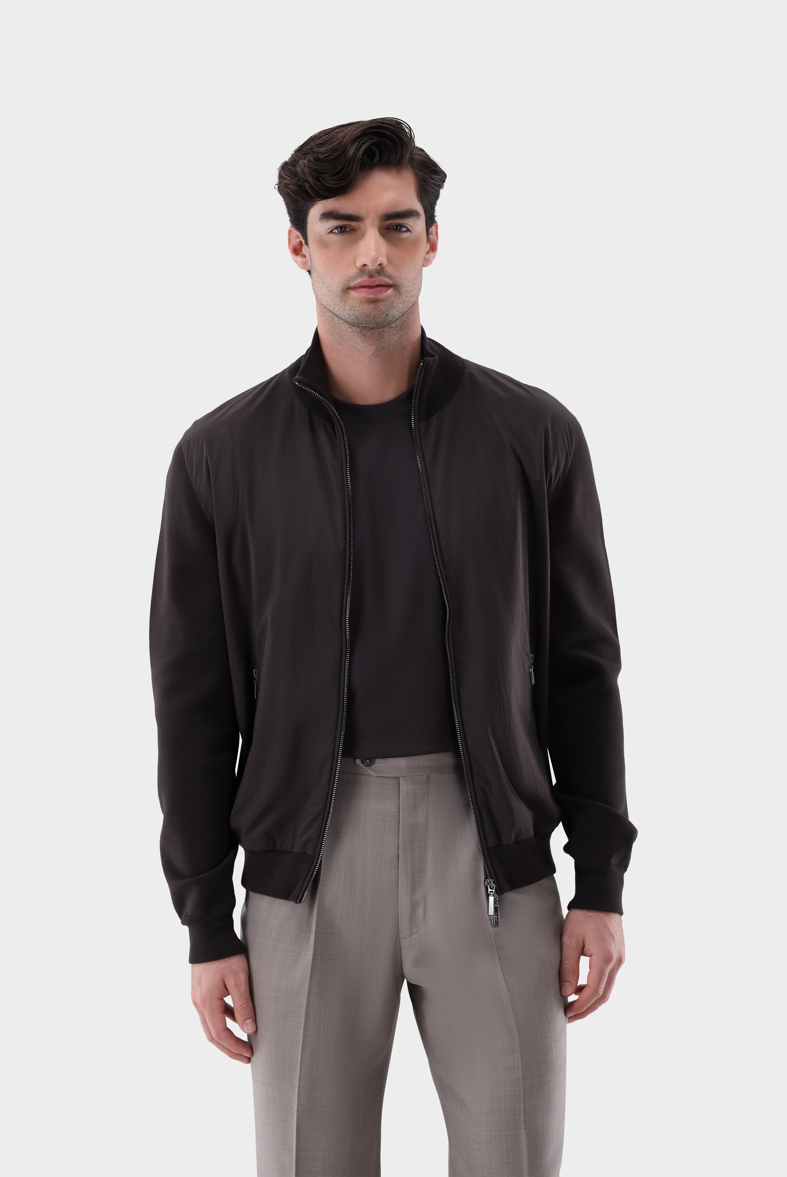 Hybrid-Strickjacke | mit Baumwolle