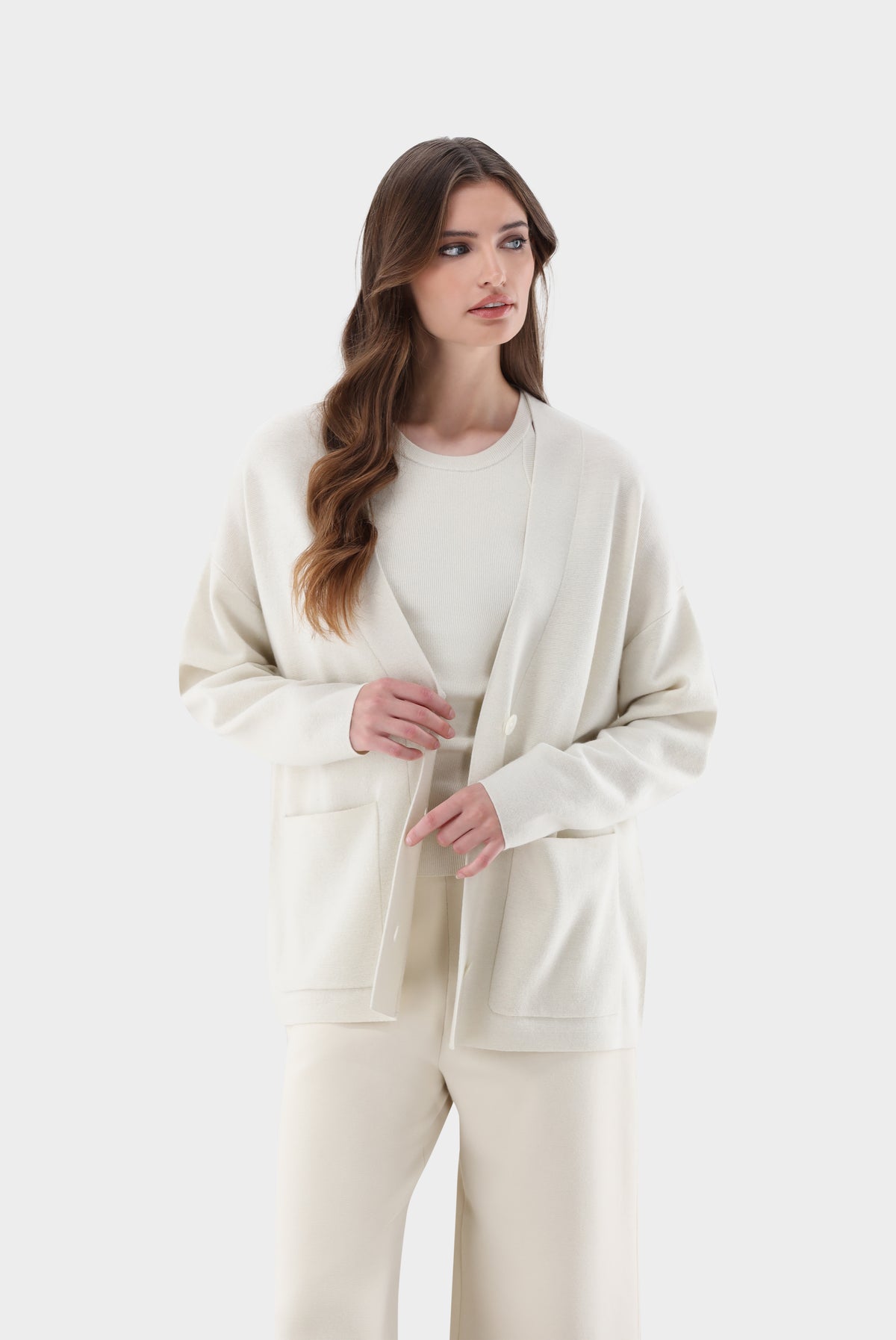 Van Laack-Cardigan | oversized mit Merino und Lame-Jacken & Mäntel-Black-Deal-Outlet-by-ARCHIVIST